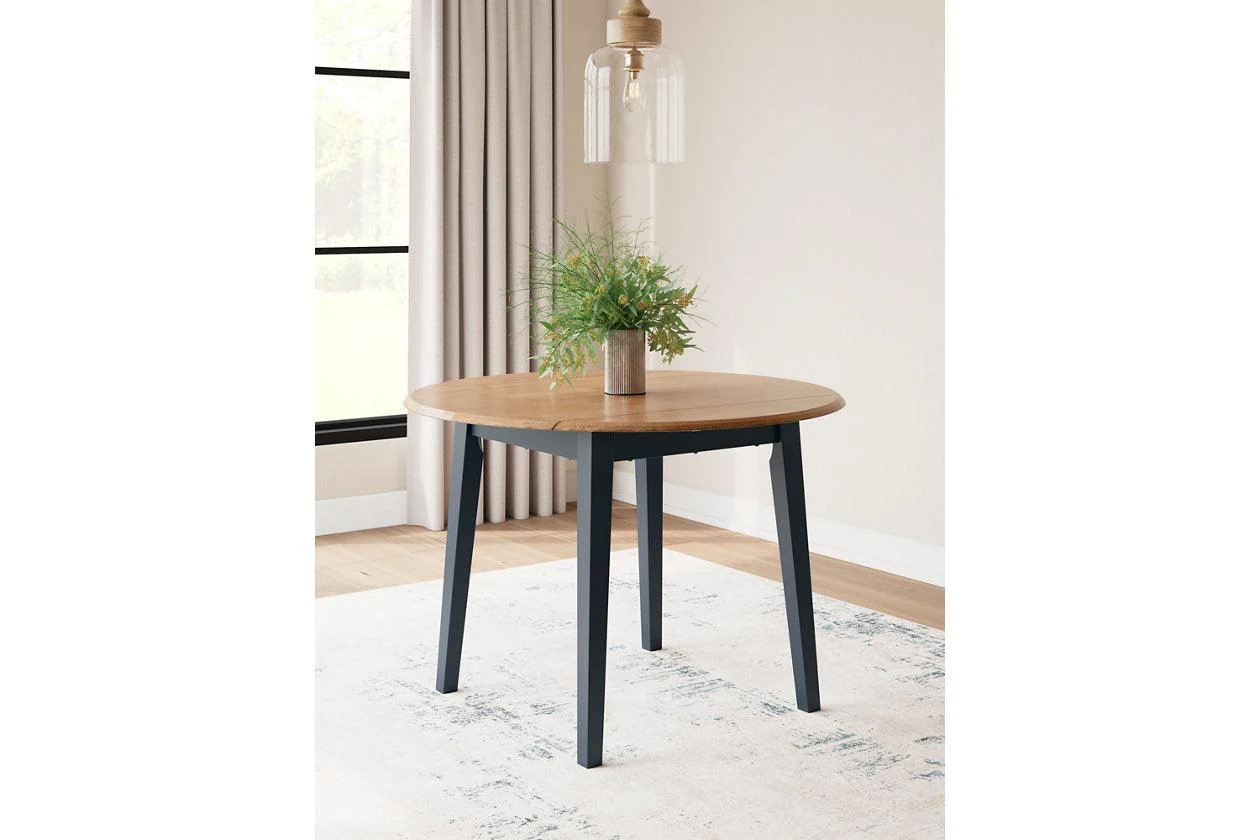 Gesthaven Natural/Blue Dining Table and 2 Chairs - Image 10