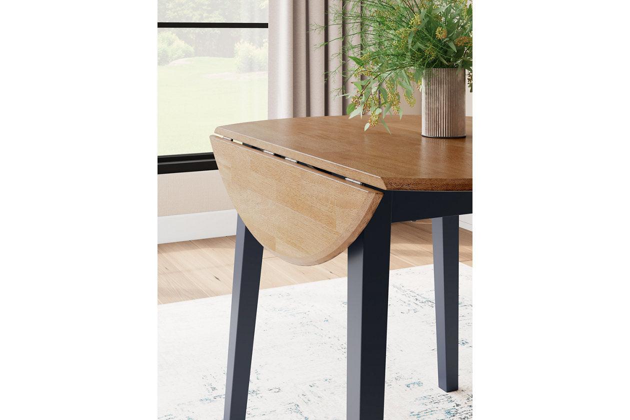 Gesthaven Natural/Blue Dining Table and 2 Chairs - Image 11
