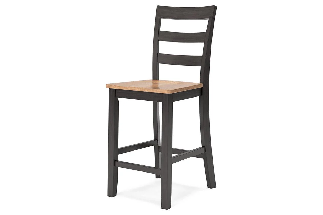 Gesthaven Natural/Brown Counter Height Dining Table and 2 Barstools - Image 2