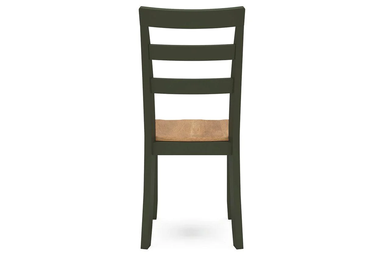 Gesthaven Natural/Green Dining Table and 2 Chairs - Image 5