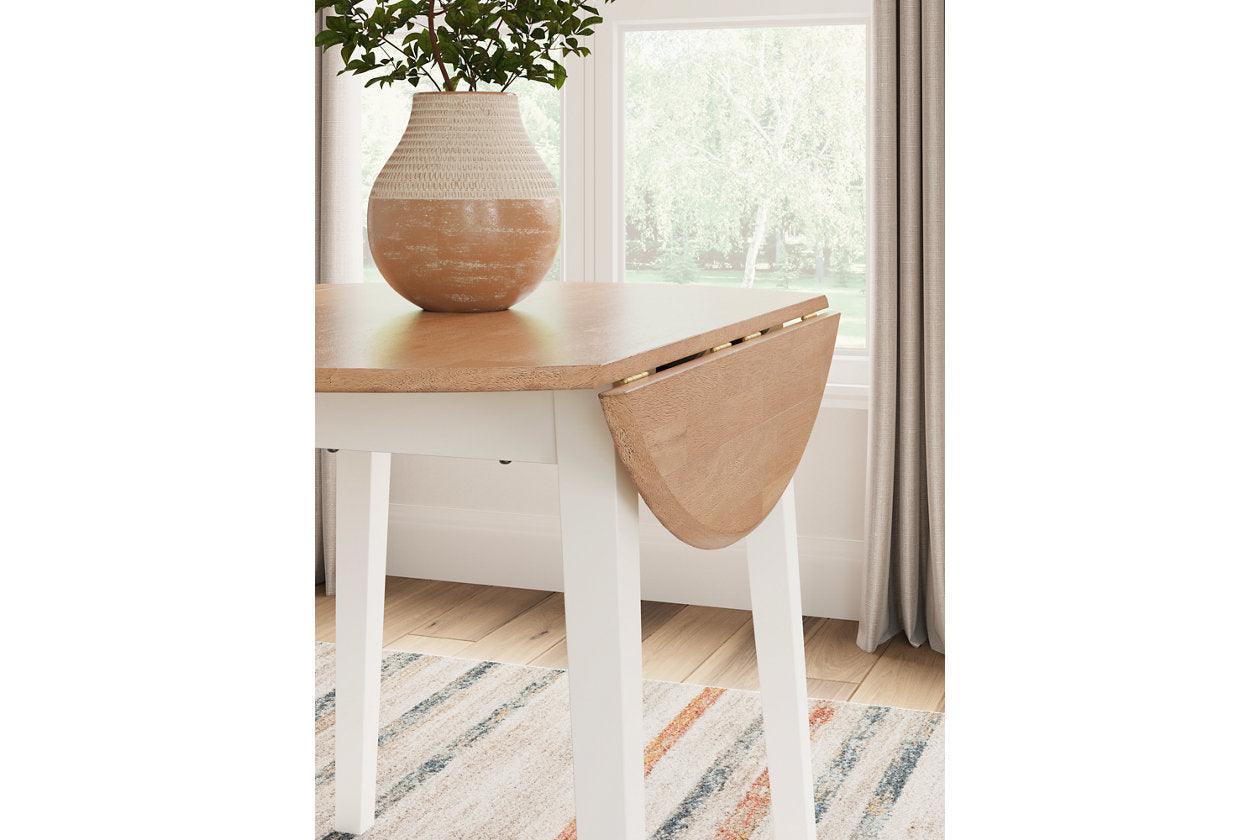 Gesthaven Natural/White Dining Table and 2 Chairs - Image 14