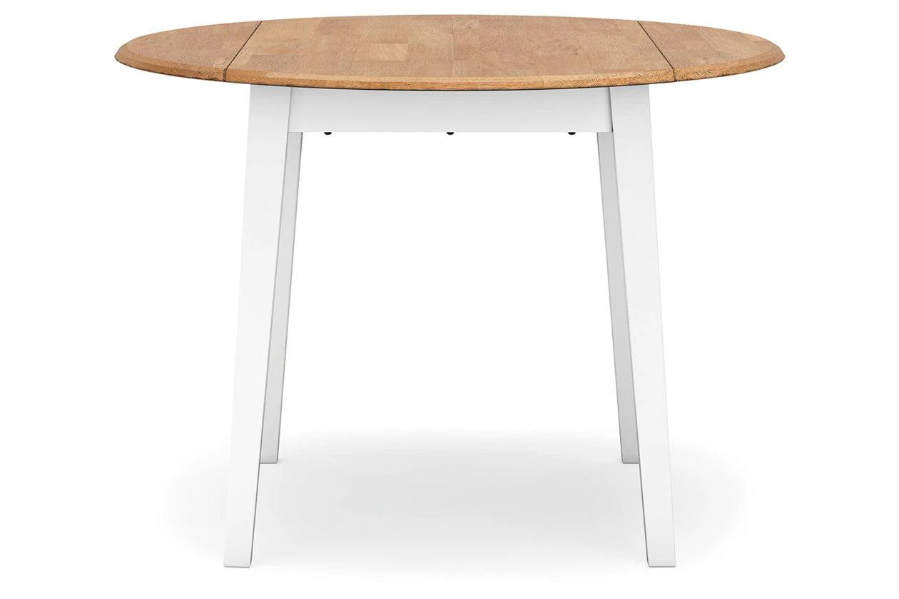 Gesthaven Natural/White Dining Table and 2 Chairs - Image 2