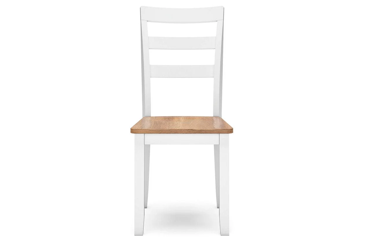 Gesthaven Natural/White Dining Table and 2 Chairs - Image 6