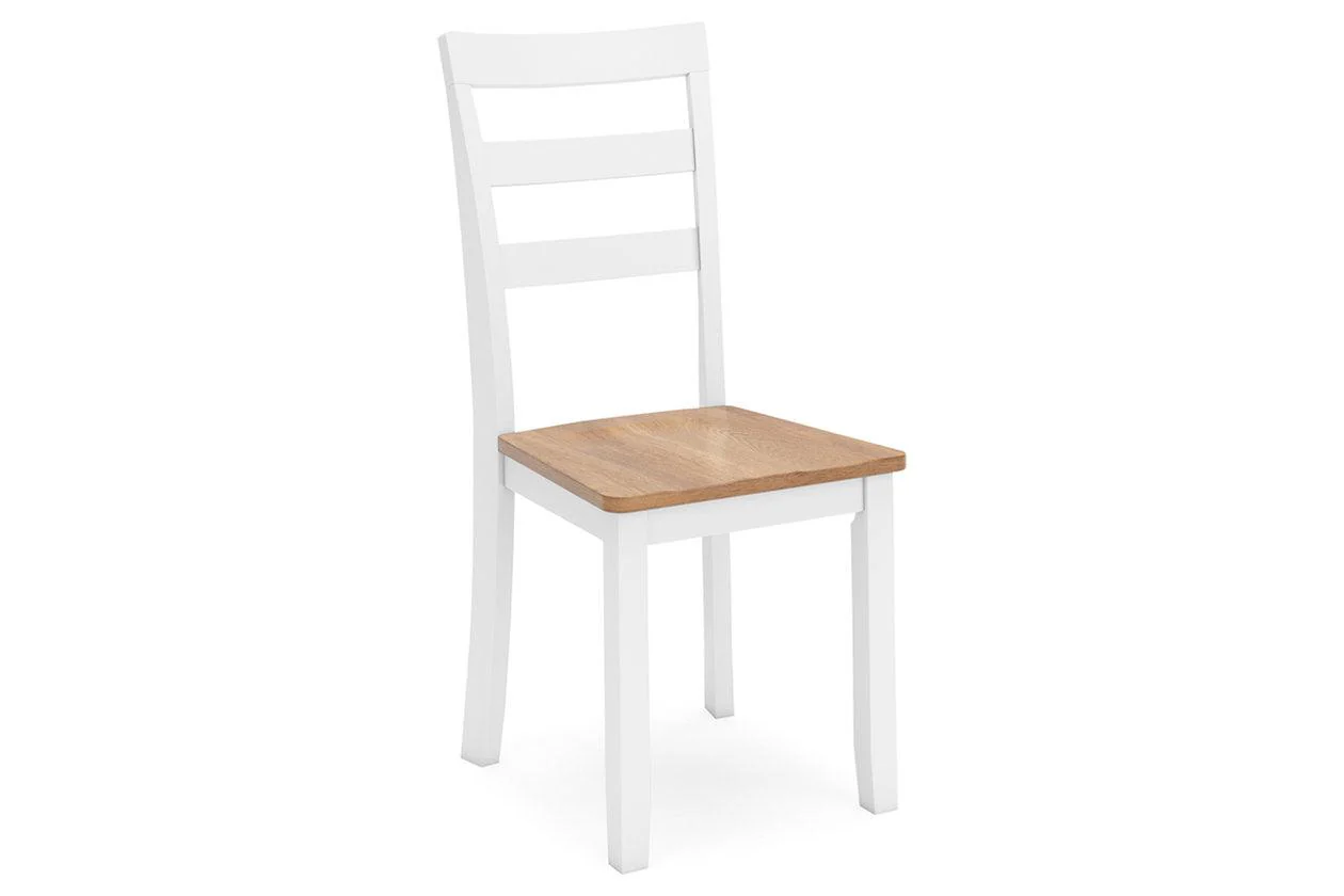 Gesthaven Natural/White Dining Table and 4 Chairs - Image 2
