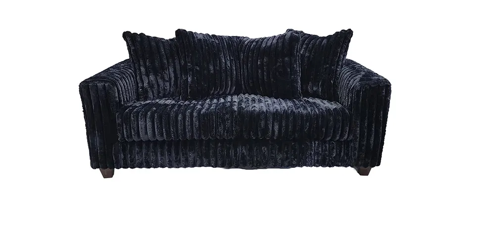 Gia Black Sofa & Loveseat - Image 2