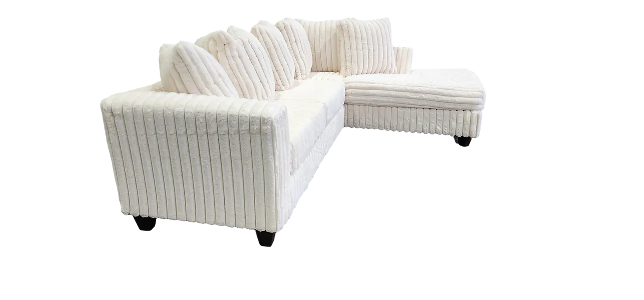 Gia Ivory Right Arm Facing (RAF) Sectional - Image 3