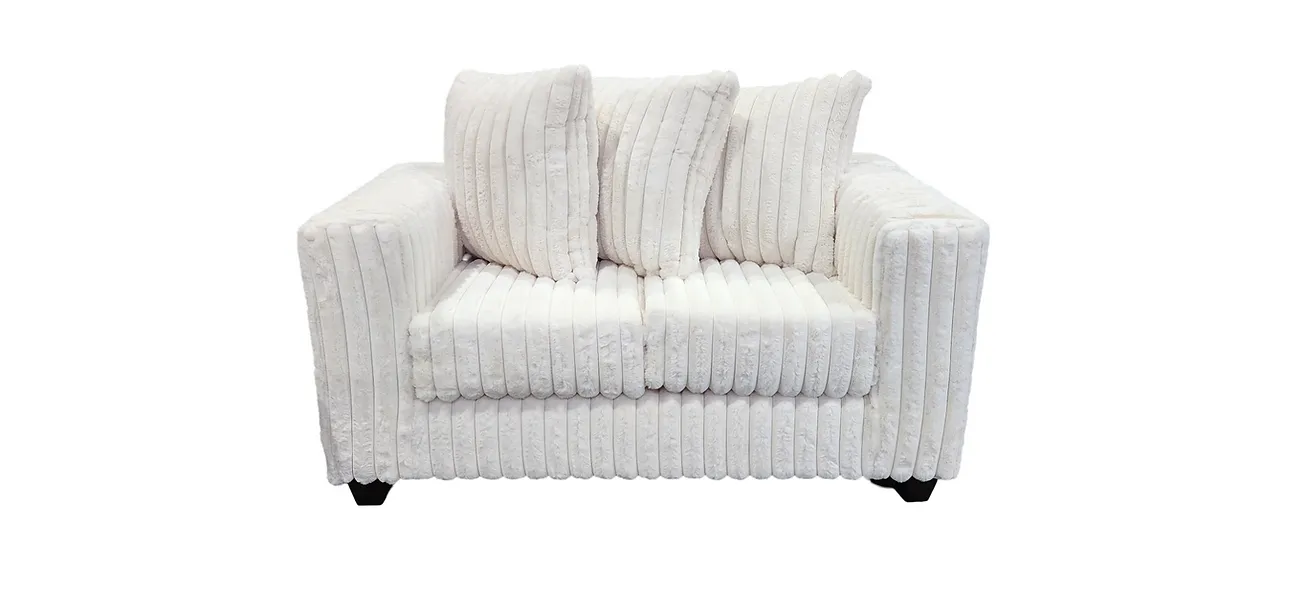 Gia Ivory Sofa & Loveseat - Image 3