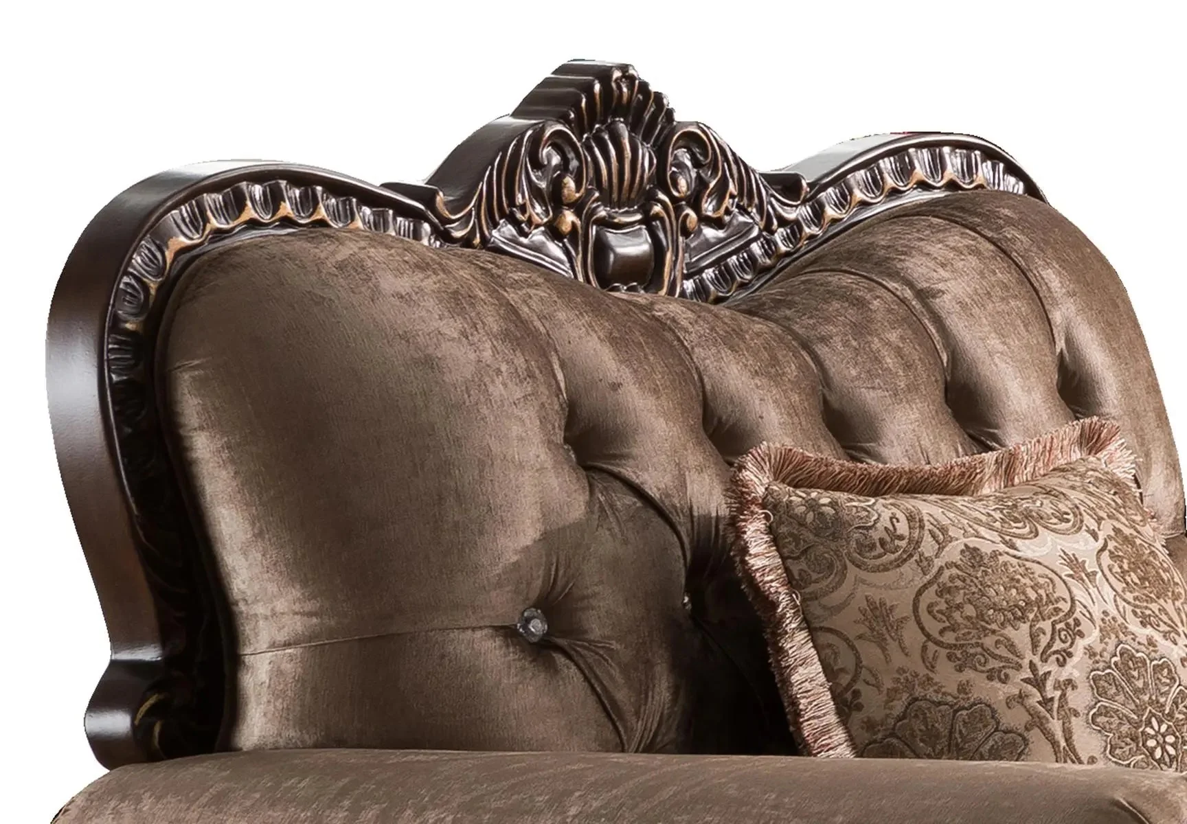 Giana Traditional Style Cherry Finish Wood Chair - Image 2