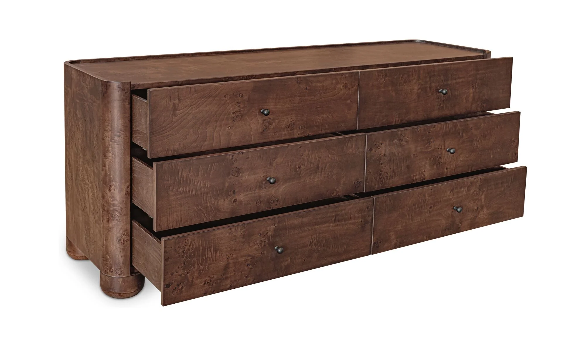 Gibson 6 Drawer Dresser Dark Brown - Image 2