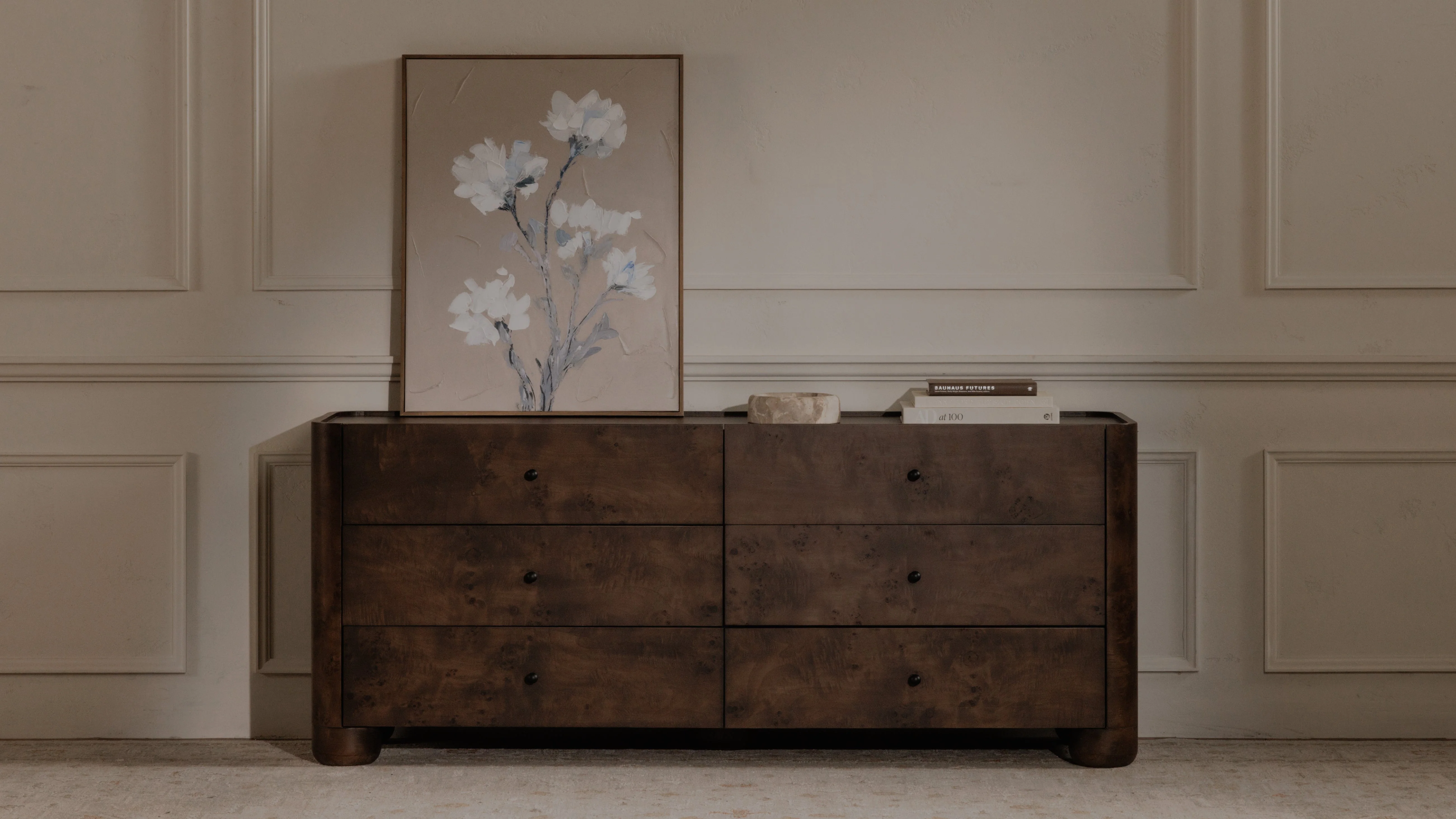 Gibson 6 Drawer Dresser Dark Brown - Image 4