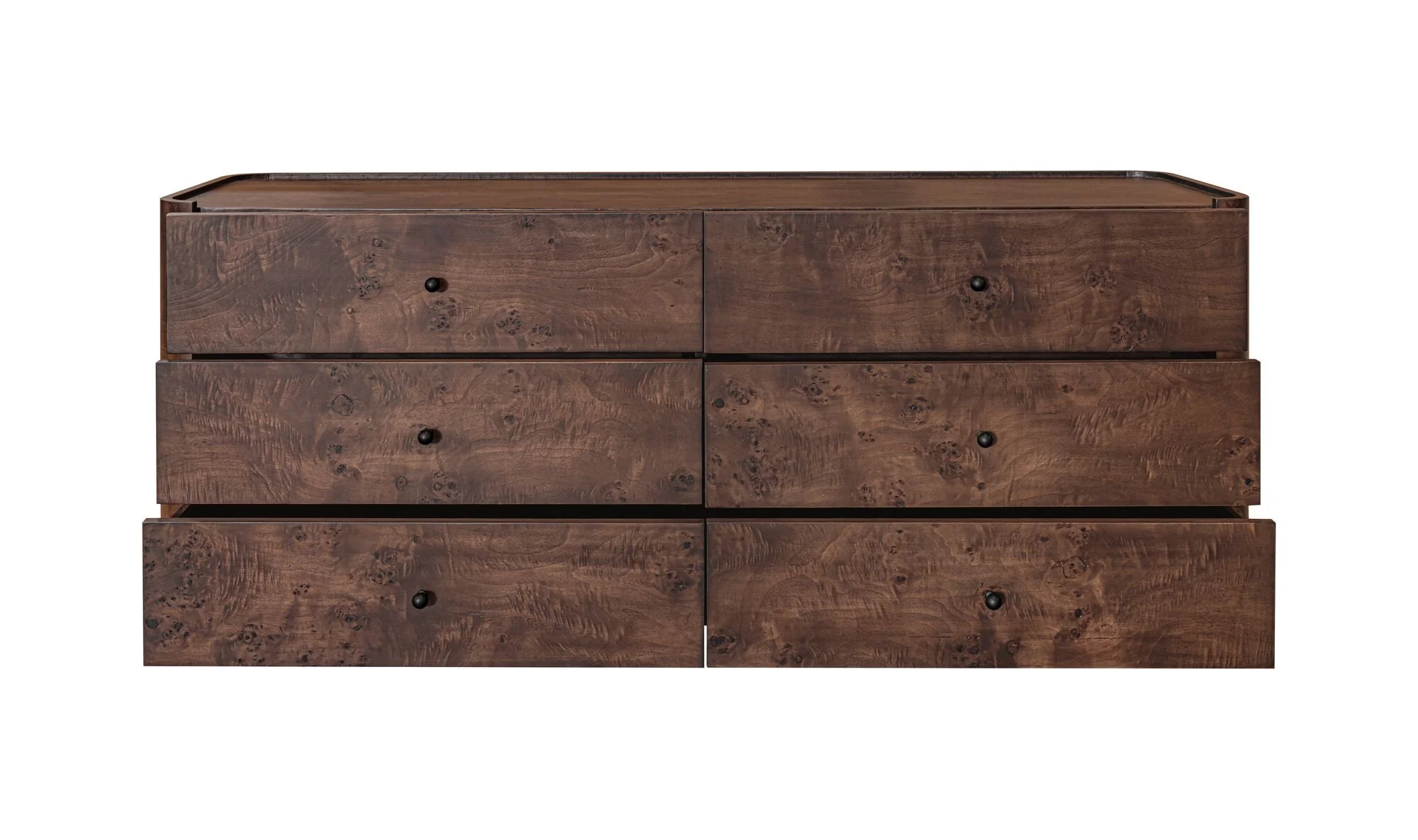 Gibson 6 Drawer Dresser Dark Brown - Image 6