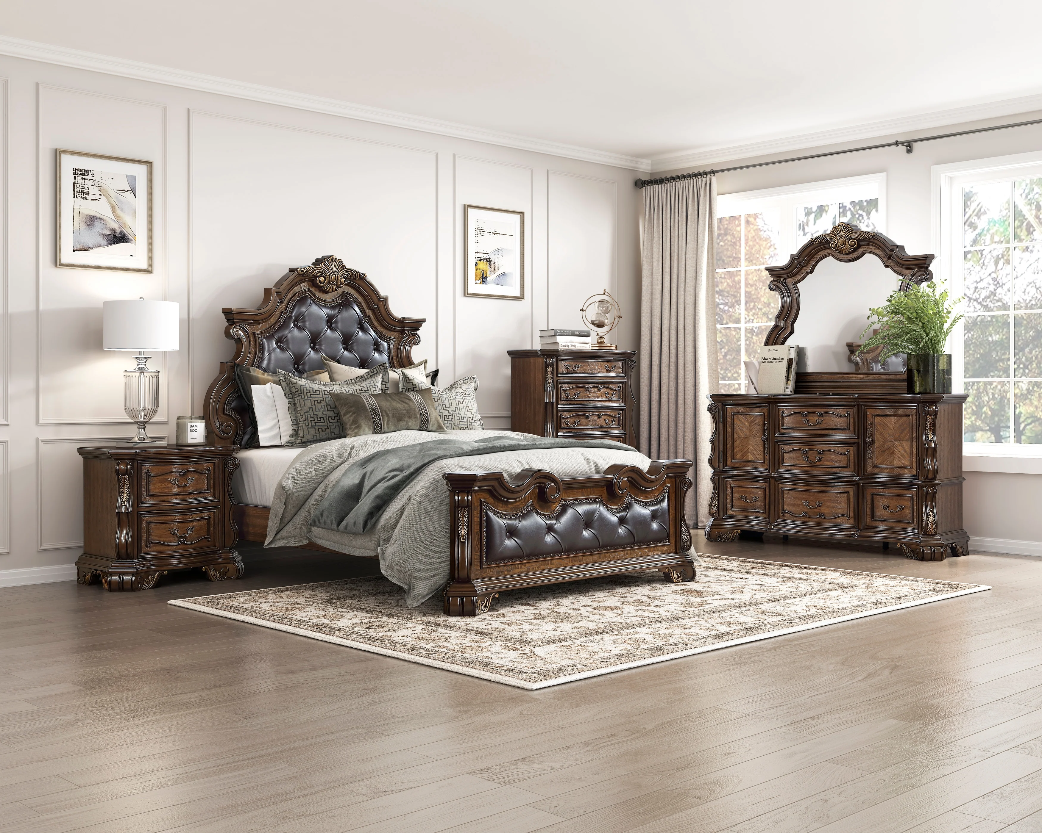 Gilmartin Dark Brown Queen Panel Bed - Image 8