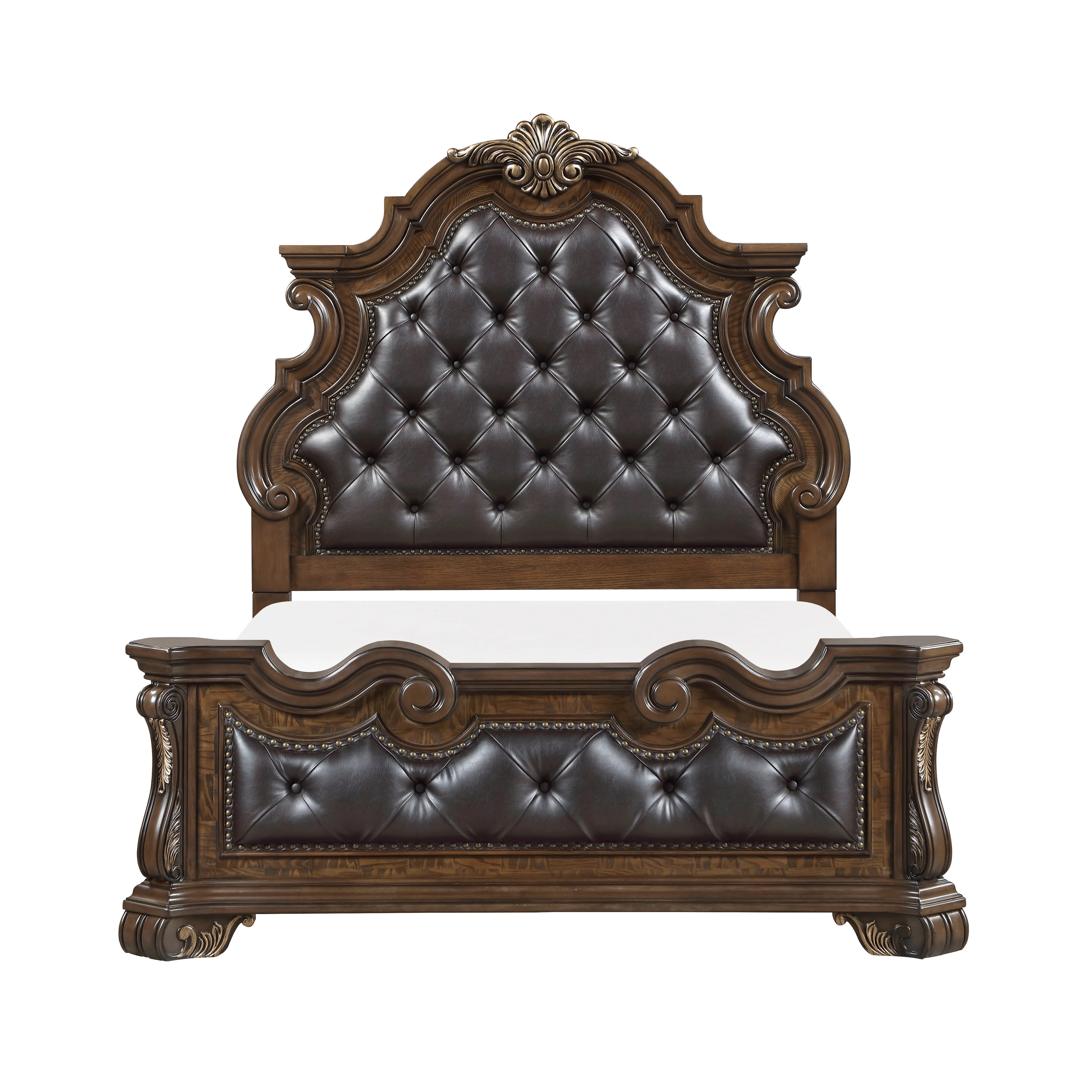 Gilmartin Dark Brown Queen Panel Bed