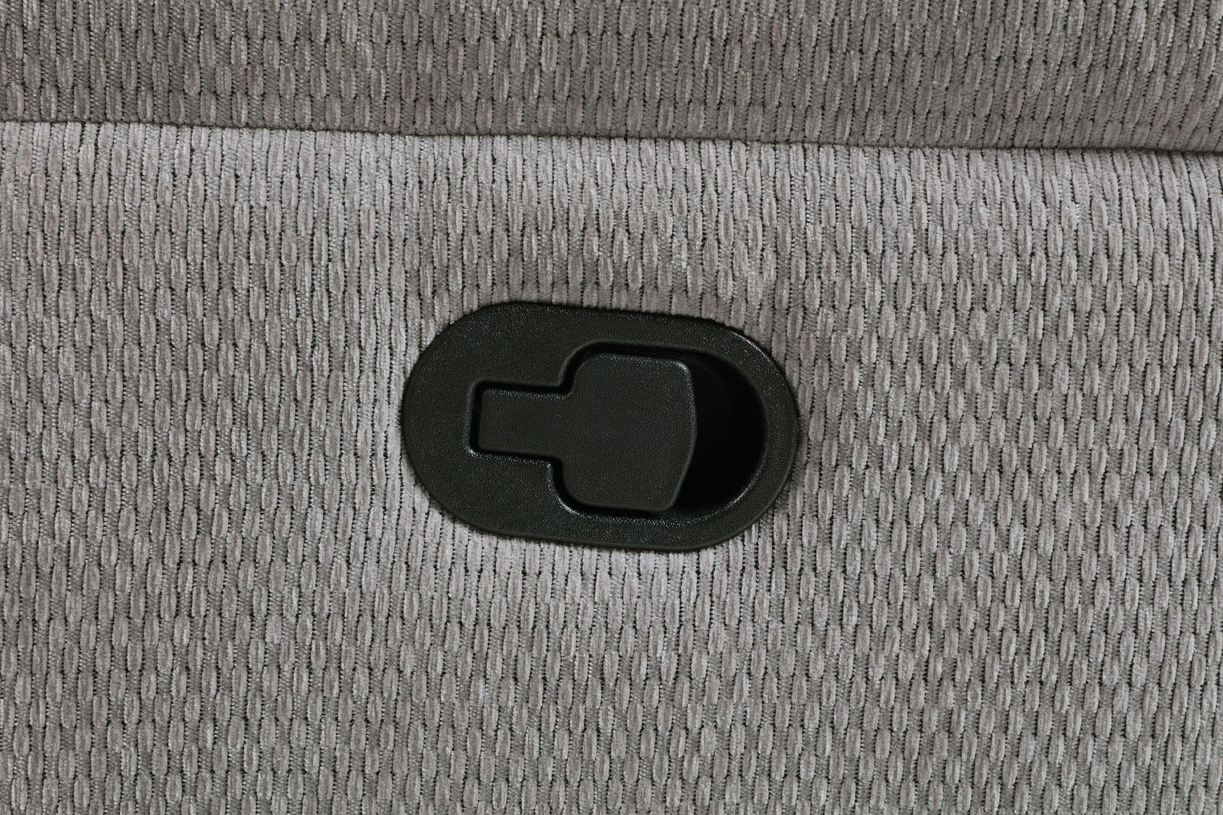 Gilson Gray Chenille Glider Recliner Chair - Image 9