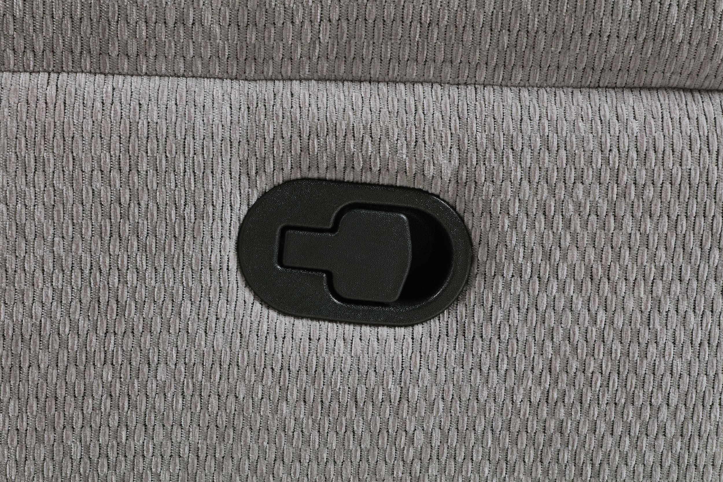 Gilson Gray Chenille Upholstered Reclining Sofa - Image 9