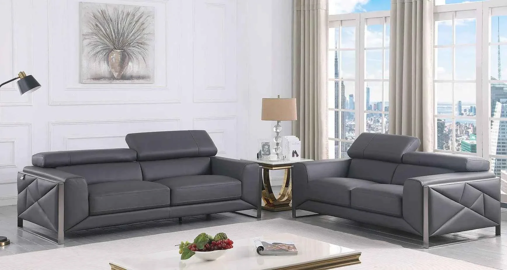 Giorgio Grey Living Room Set - Image 5