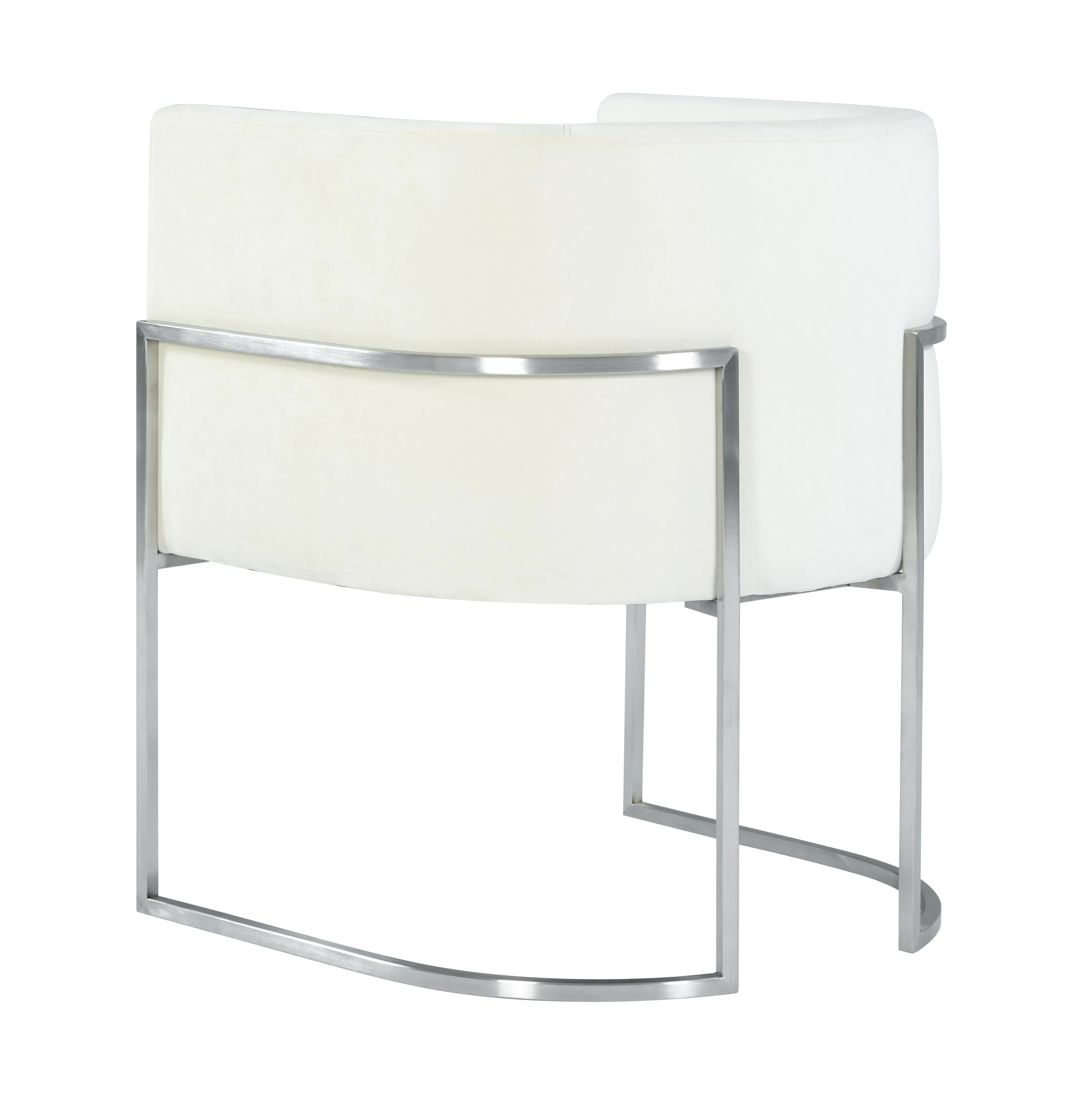 Giselle Velvet Dining Chair with Silver Base by Inspire Me! Home Decor - Image 10
