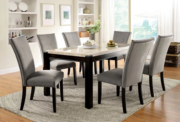 Gladstone Dark Walnut/Ivory 7-Piece Dining Room Set