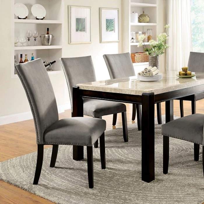 Gladstone Dark Walnut/Ivory 7-Piece Dining Room Set - Image 2