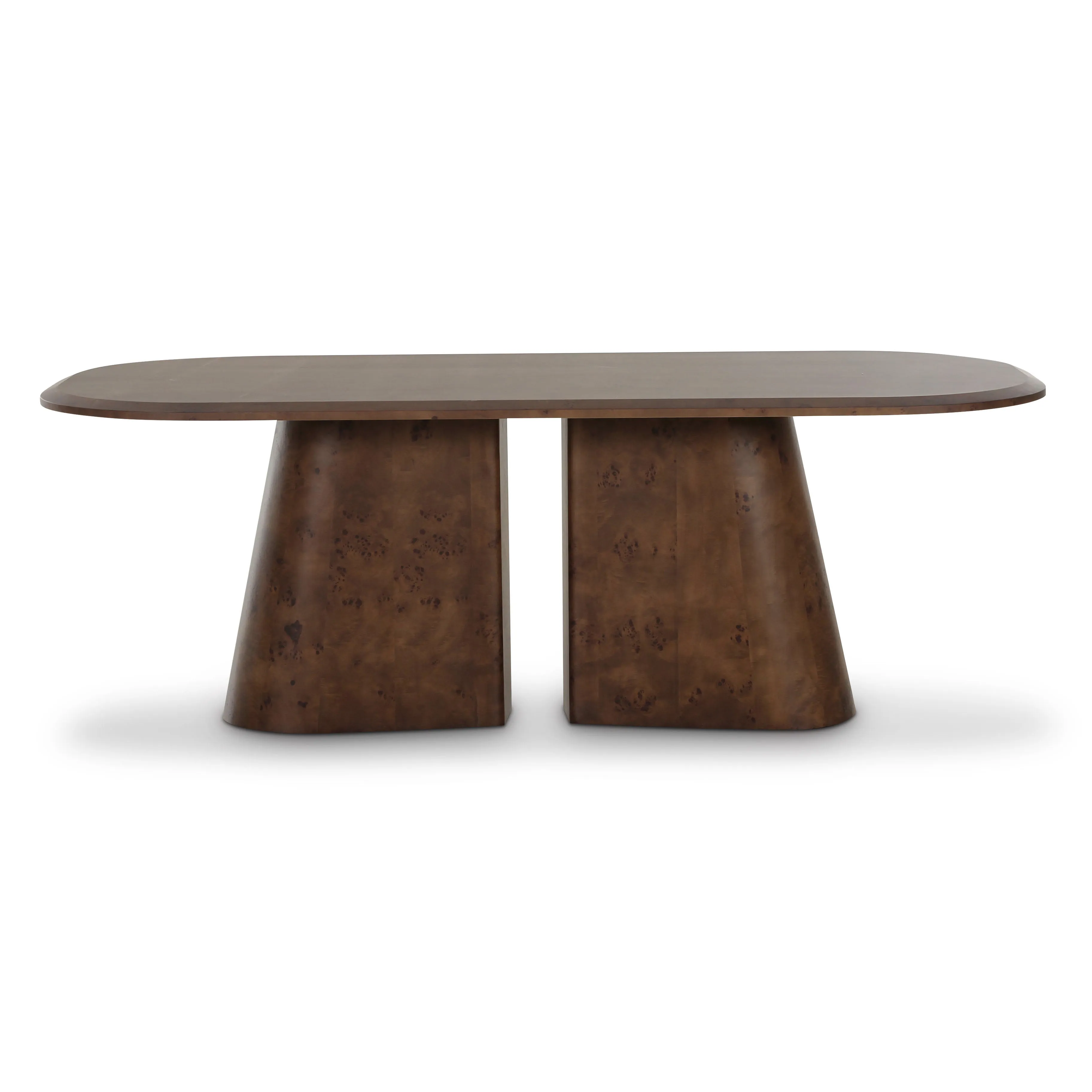 Gladyss 87" Burl Oval Dining Table - Image 7