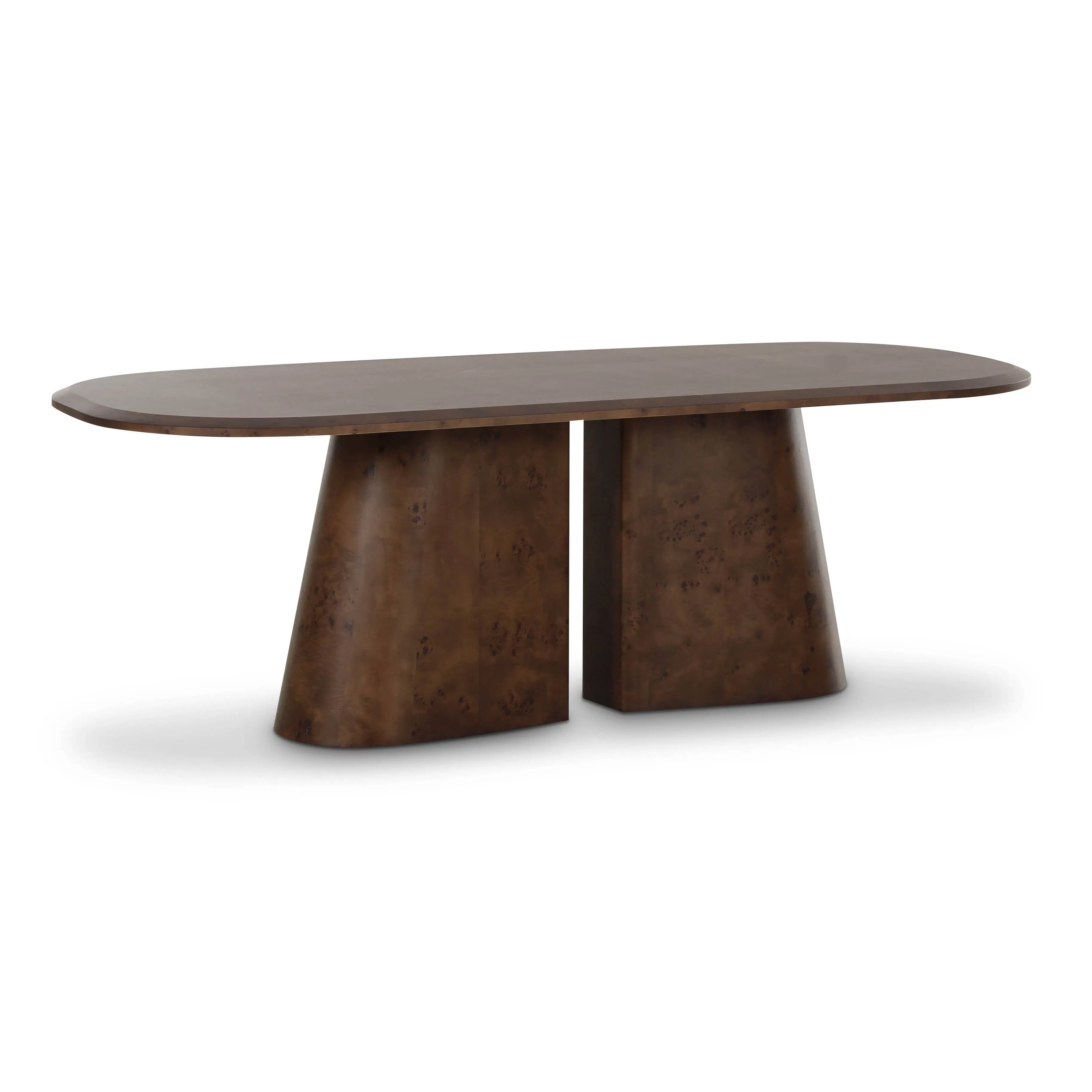 Gladyss 87" Burl Oval Dining Table - Image 9