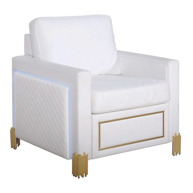 Glamor White Living Room Set - Image 7