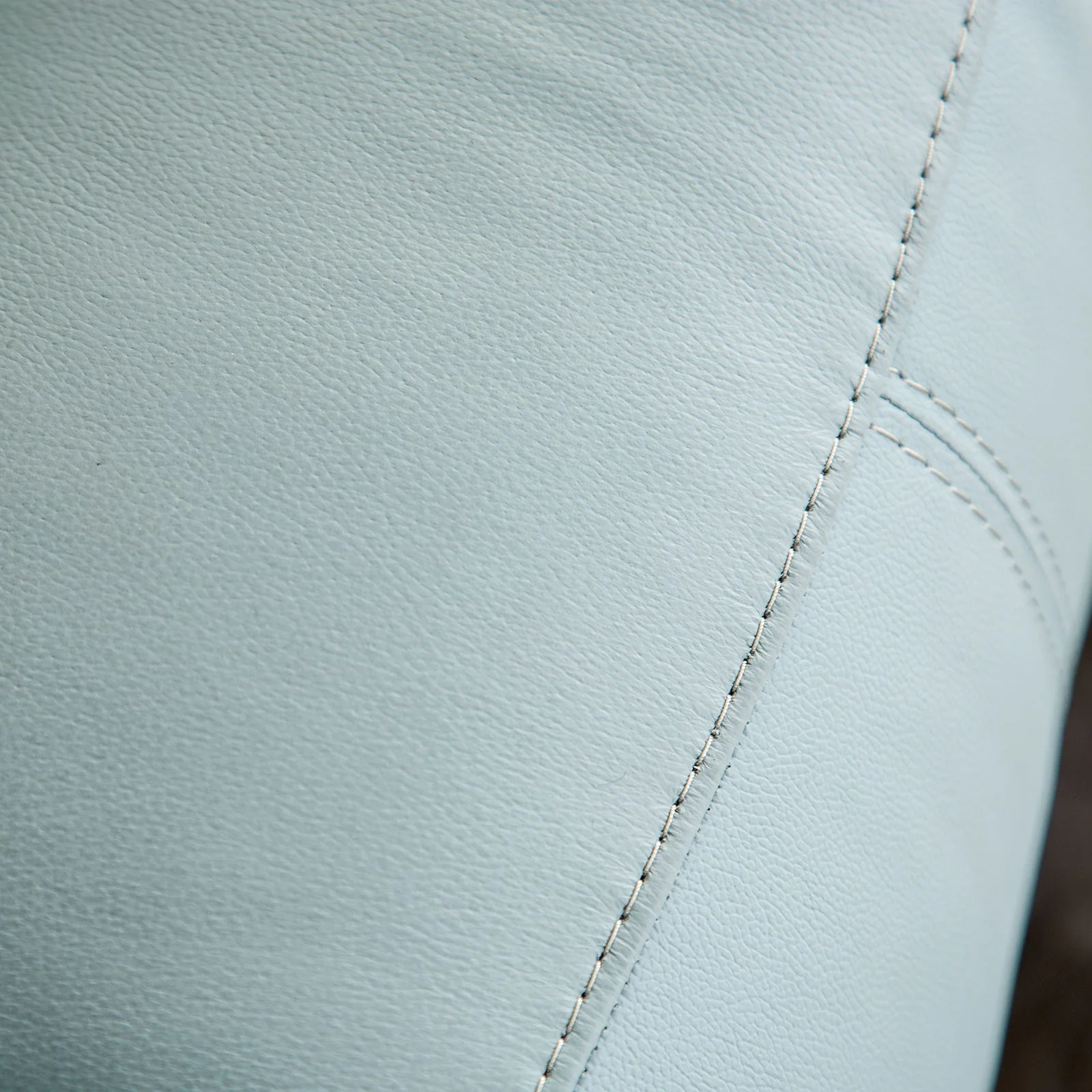 Glarus Powder Blue Leather Match Reclining Living Room Set - Image 6