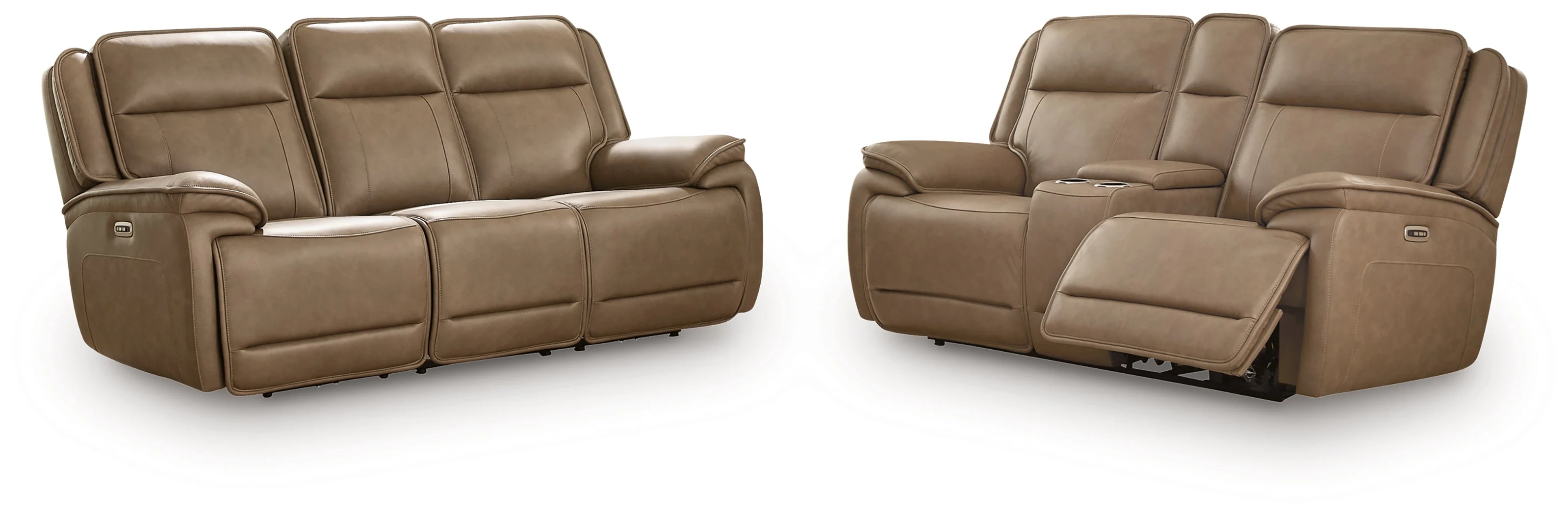 Glencroft Sahara Power Reclining Sofa and Loveseat
