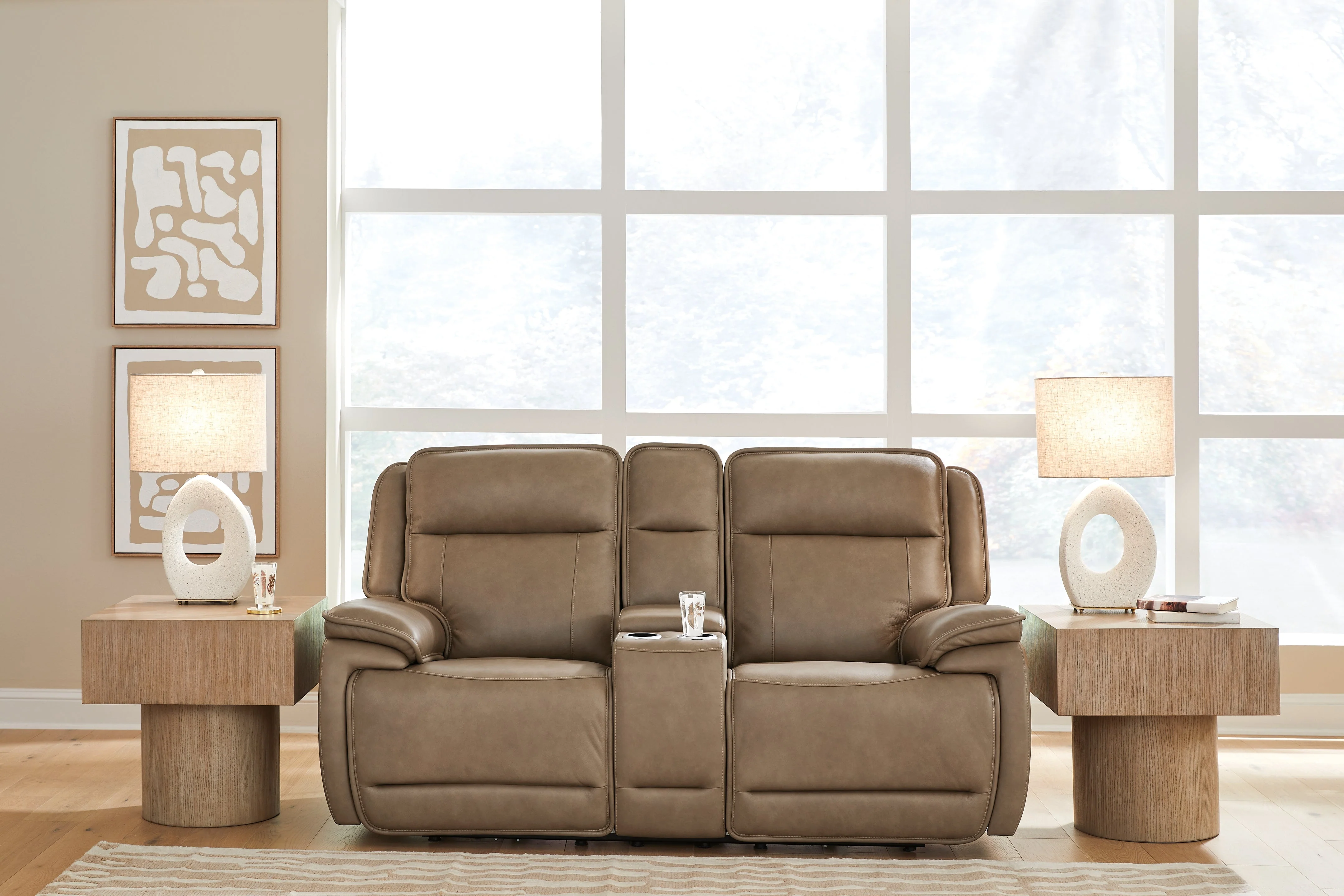 Glencroft Sahara Power Reclining Sofa and Loveseat - Image 18