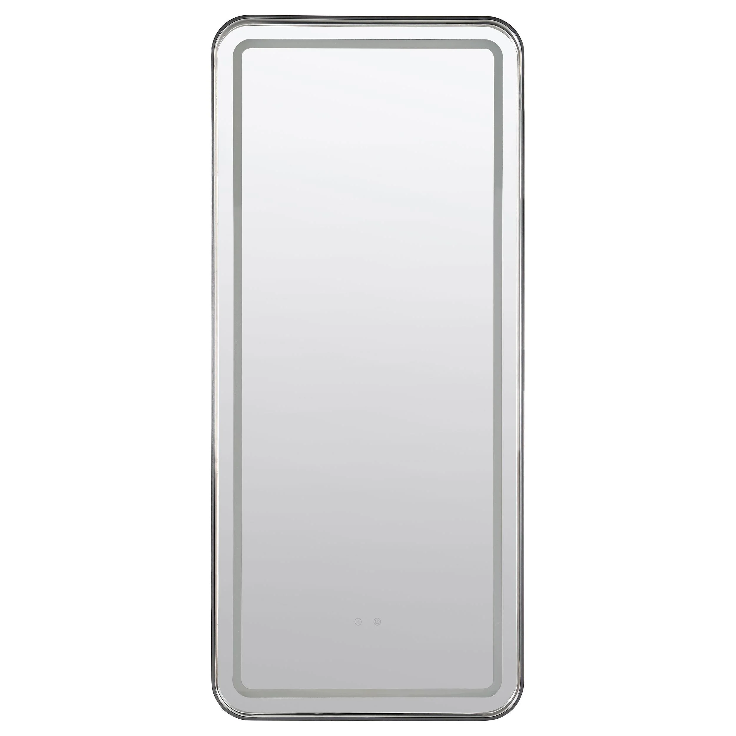 Glendora Black LED Standing Mirror with Bluetooth Speaker - Image 7