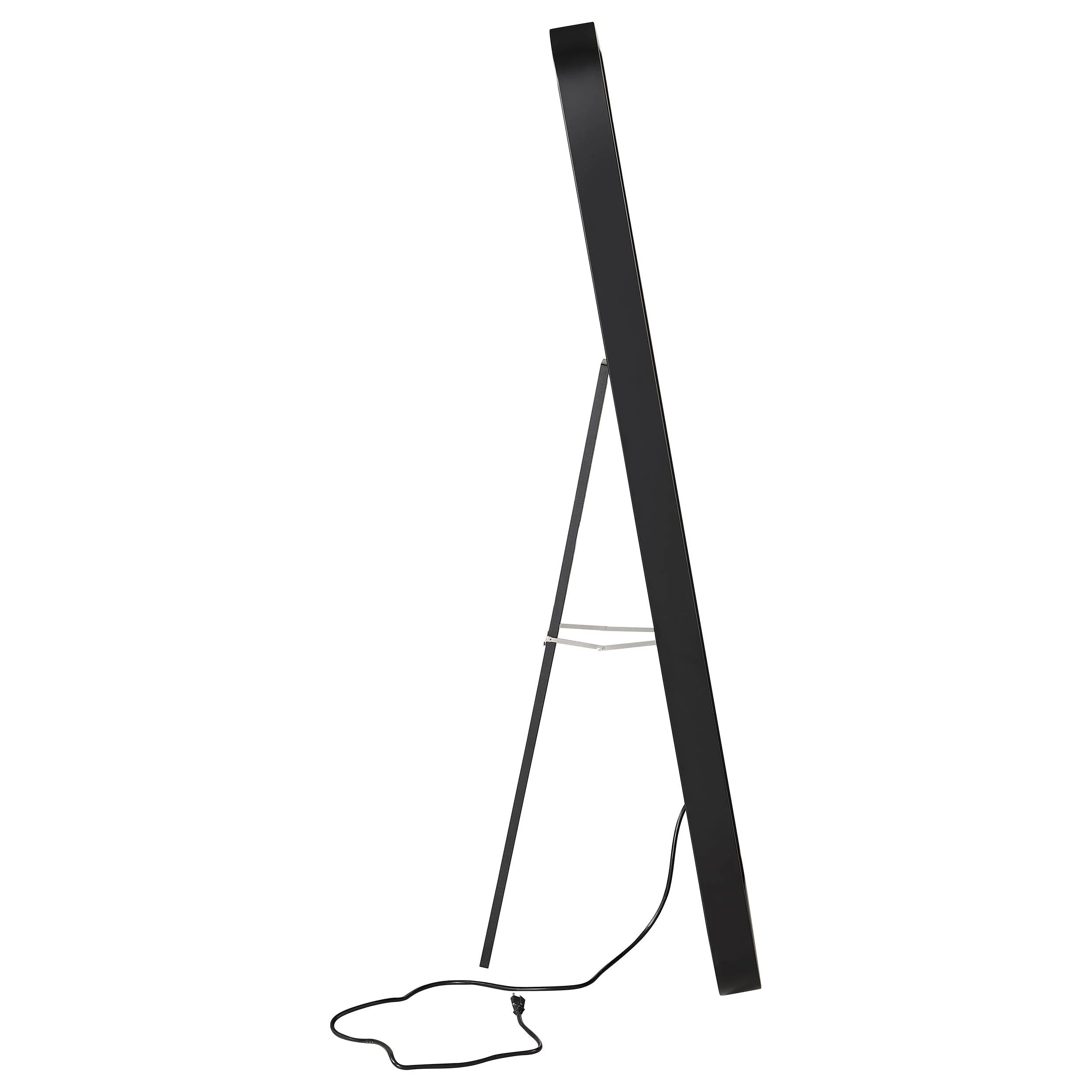 Glendora Black LED Standing Mirror with Bluetooth Speaker - Image 9