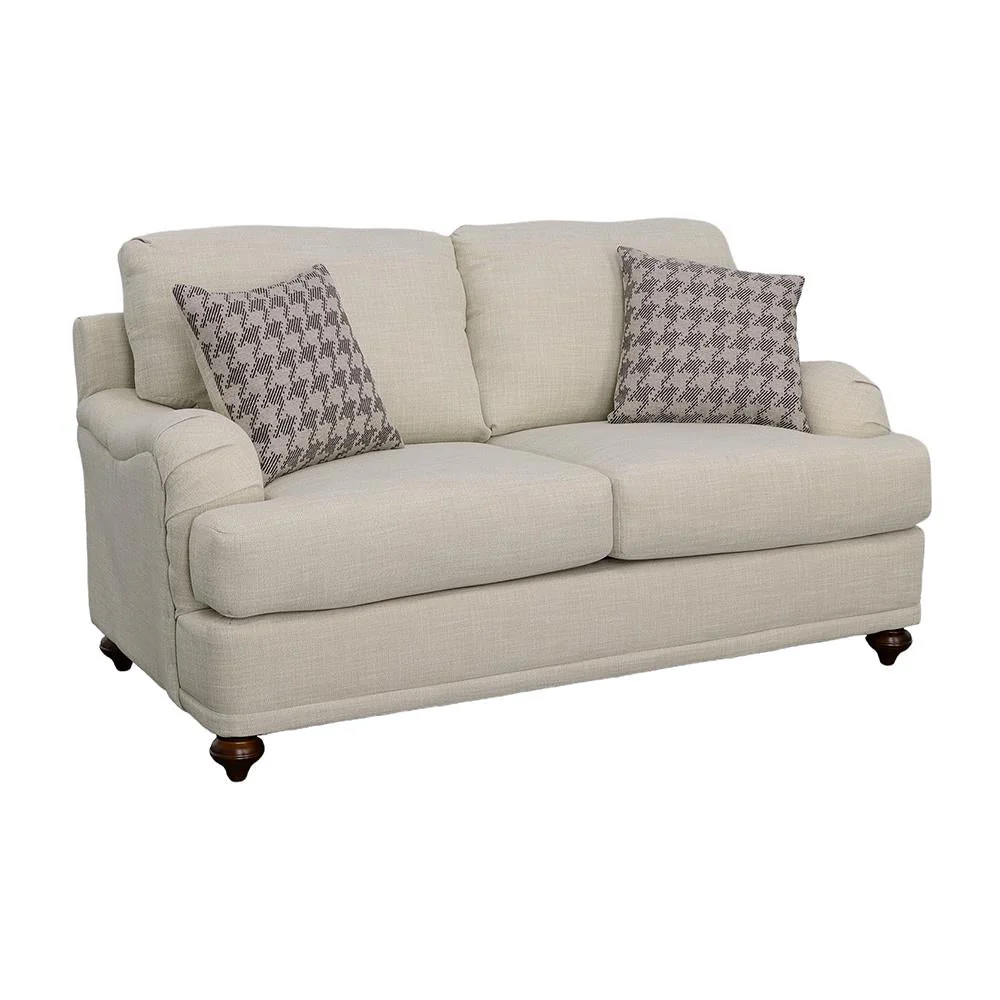 Glenn Light Gray Cushion Back Living Room Set - Image 7
