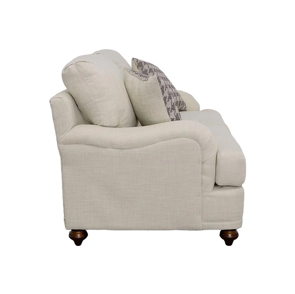 Glenn Light Gray Cushion Back Living Room Set - Image 8