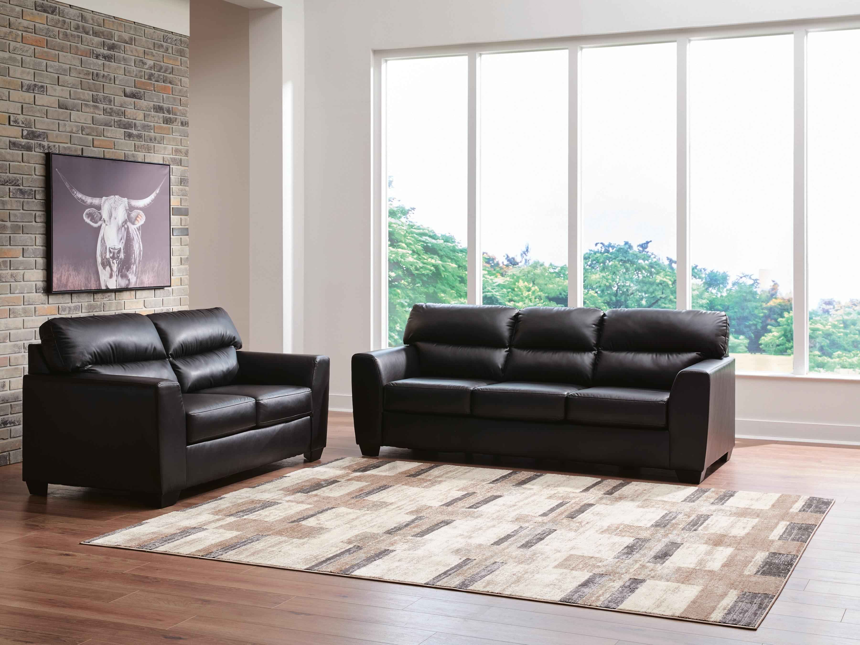 Glennbre Midnight Sofa and Loveseat - Image 3