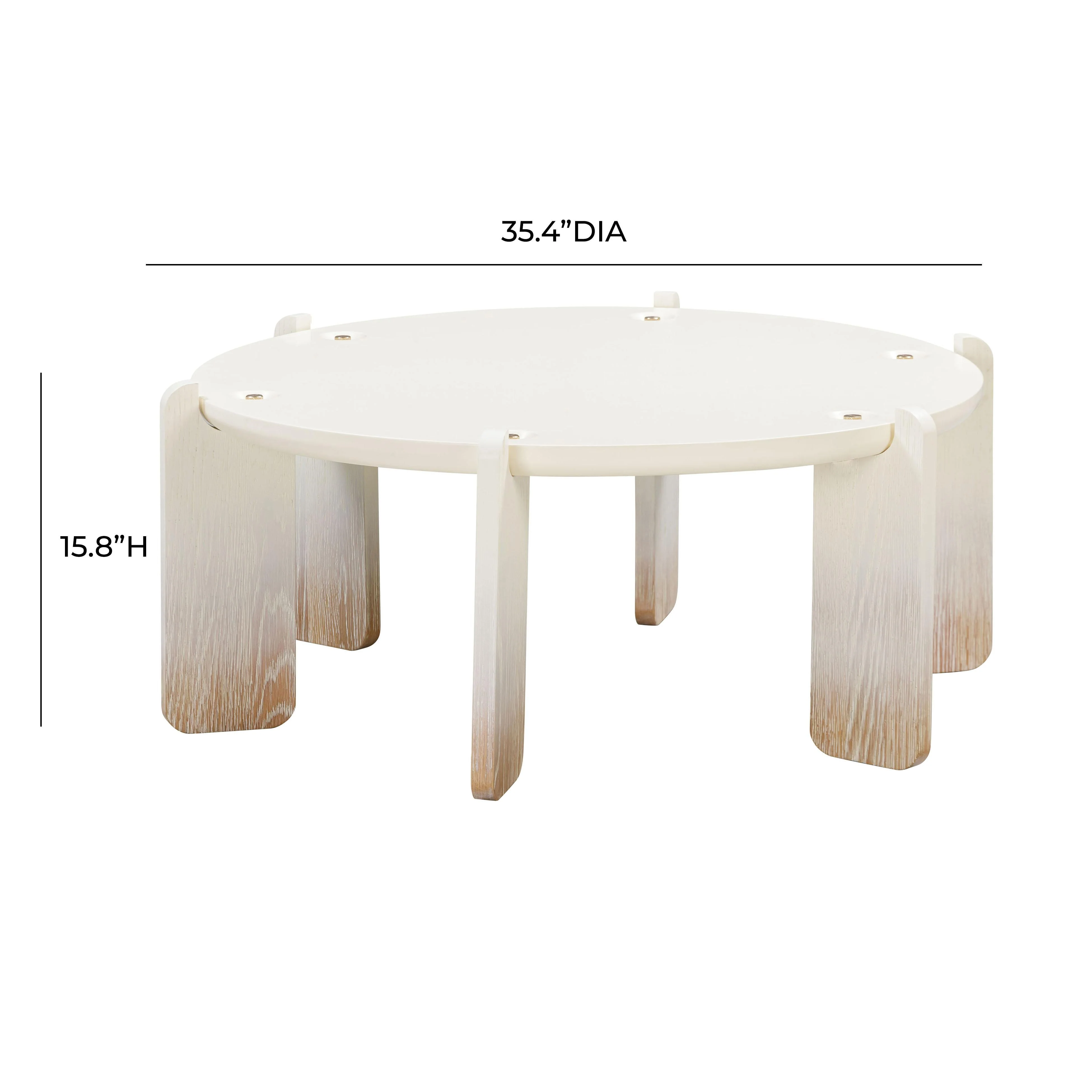 Gloria Cream Oak Coffee Table - Image 7