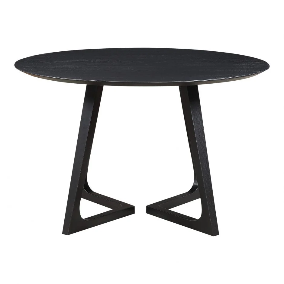Godenza Dining Table Round - Black Ash
