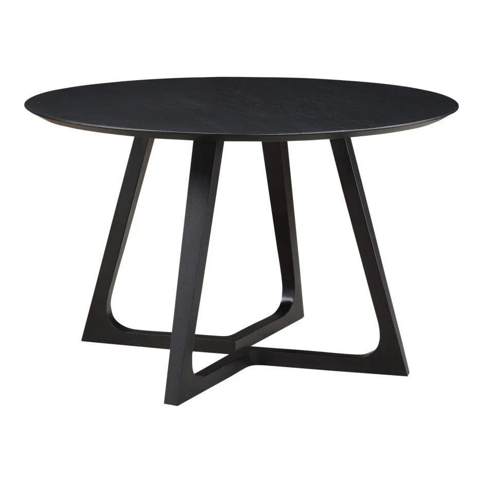 Godenza Dining Table Round - Black Ash - Image 2