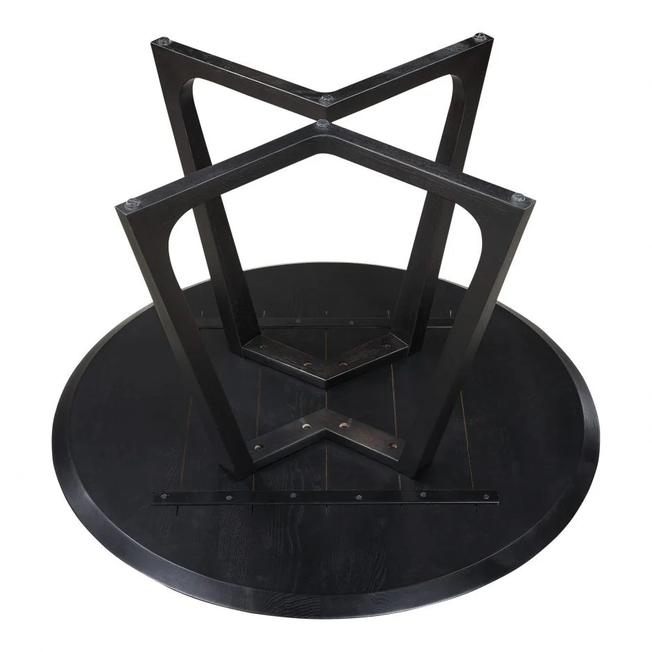 Godenza Dining Table Round - Black Ash - Image 4