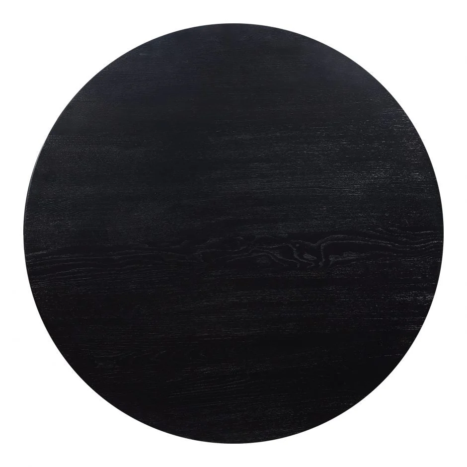 Godenza Dining Table Round - Black Ash - Image 5