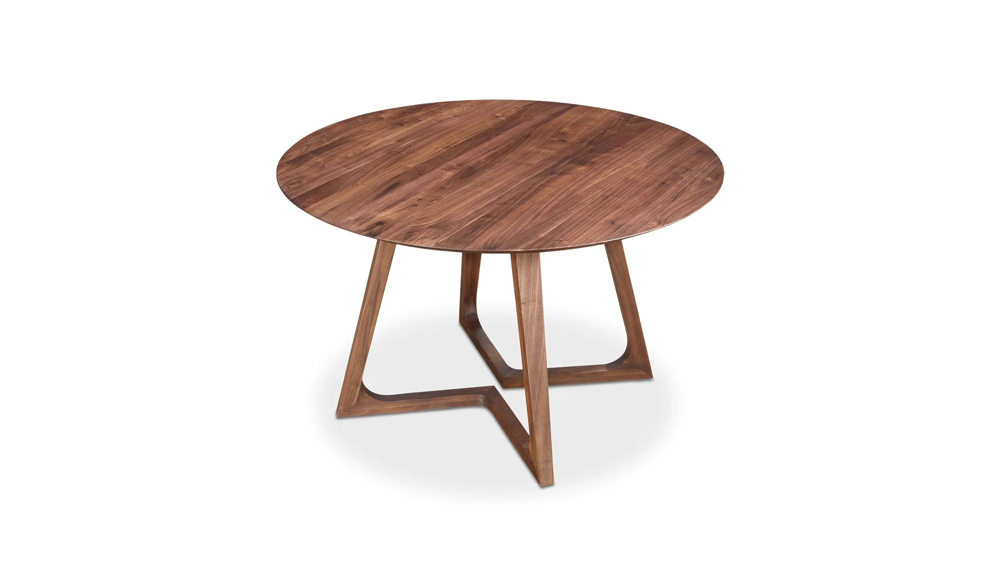 Godenza Round Dining Table Walnut - Image 6