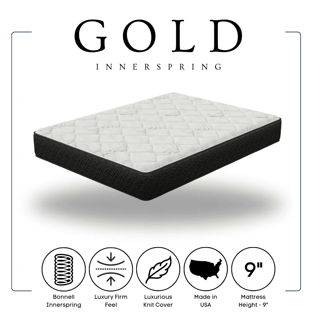 Gold 9" Innerspring Queen Mattress - Image 3