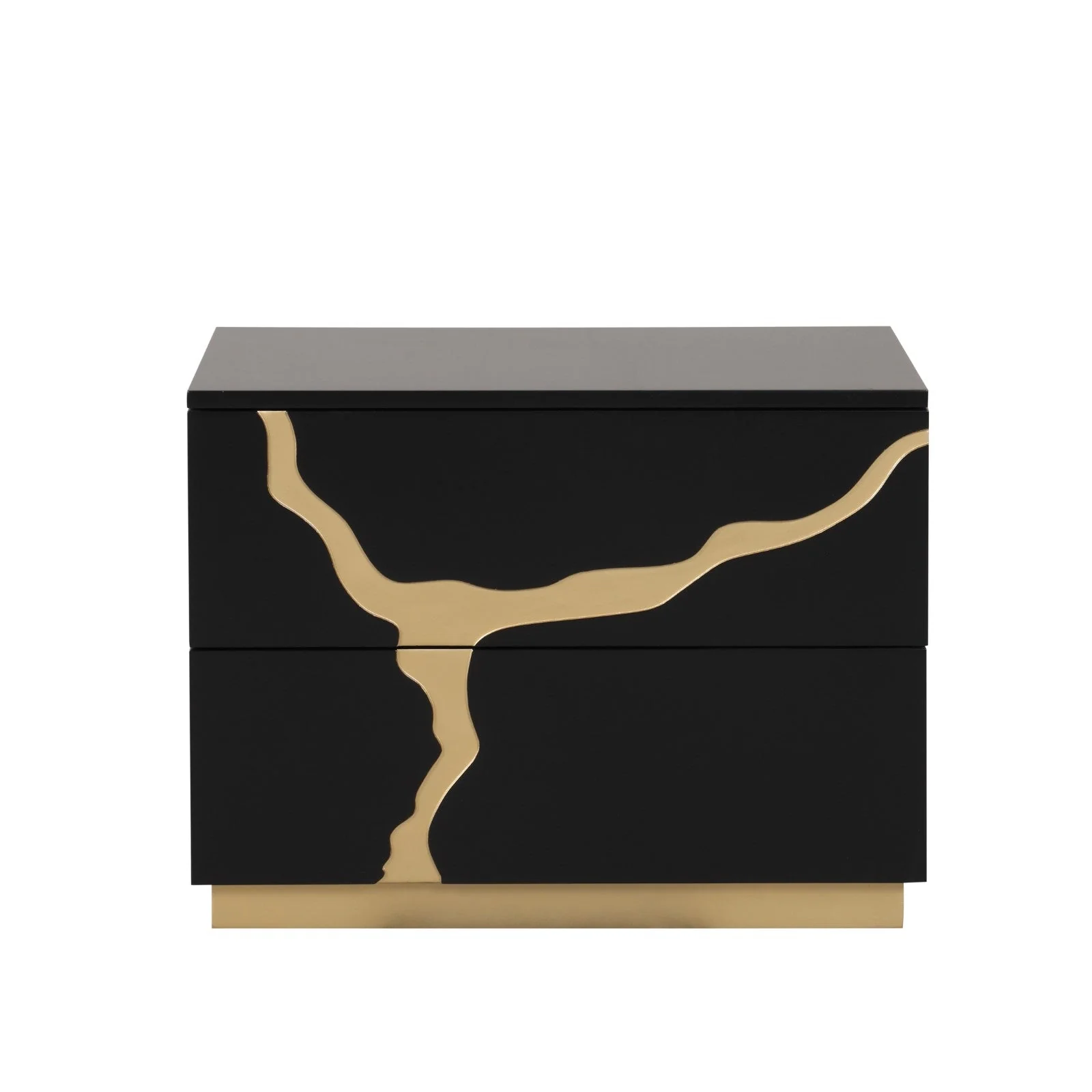 Goldsberg Black/Gold Nightstand - Image 2