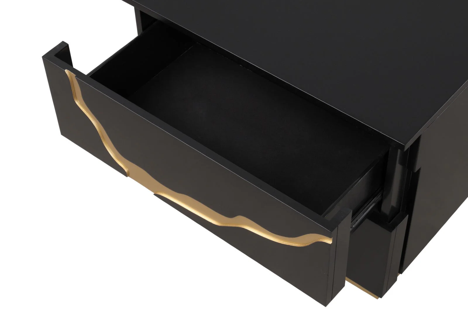 Goldsberg Black/Gold Nightstand - Image 3
