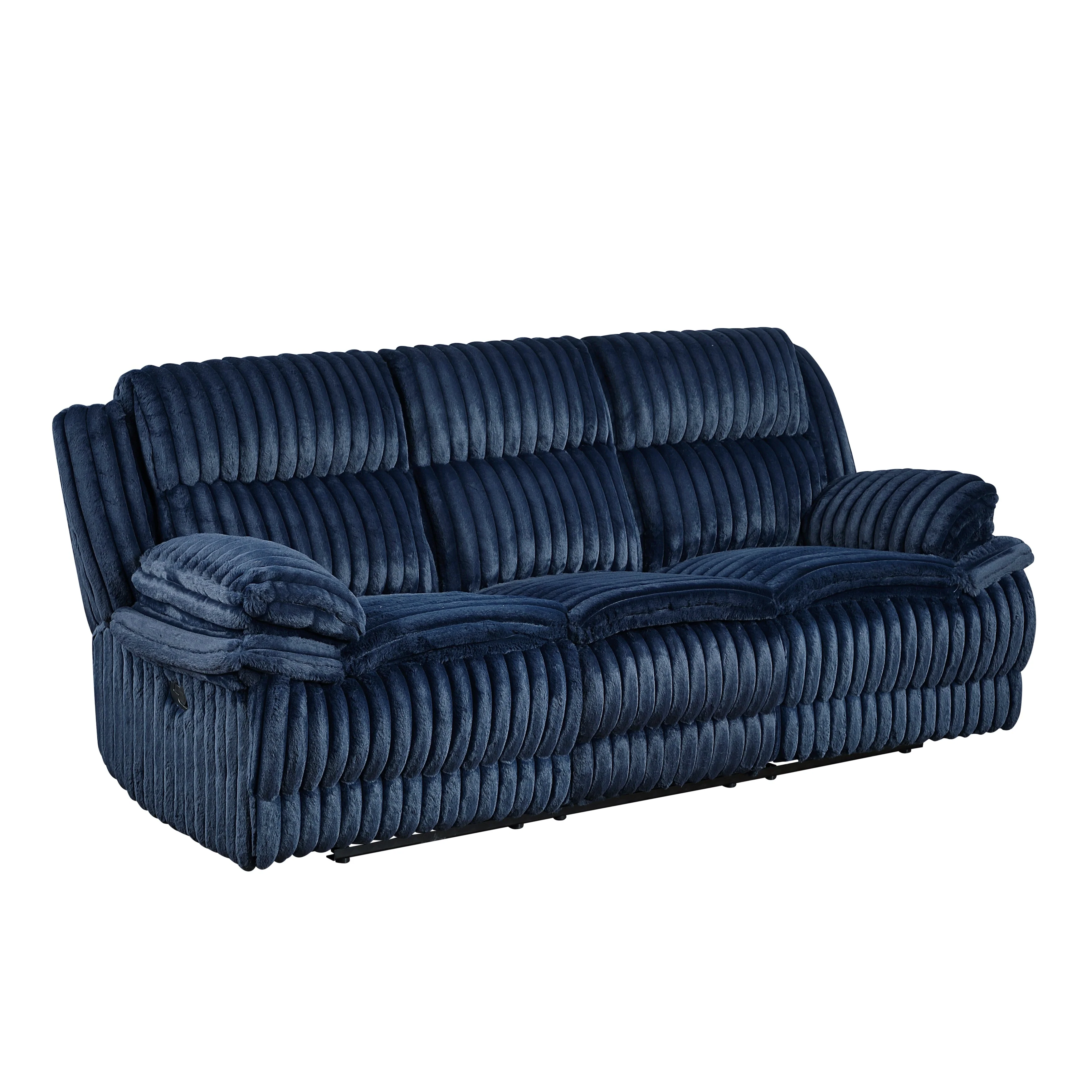 Goodland Blue Double Reclining Living Room Set - Image 4
