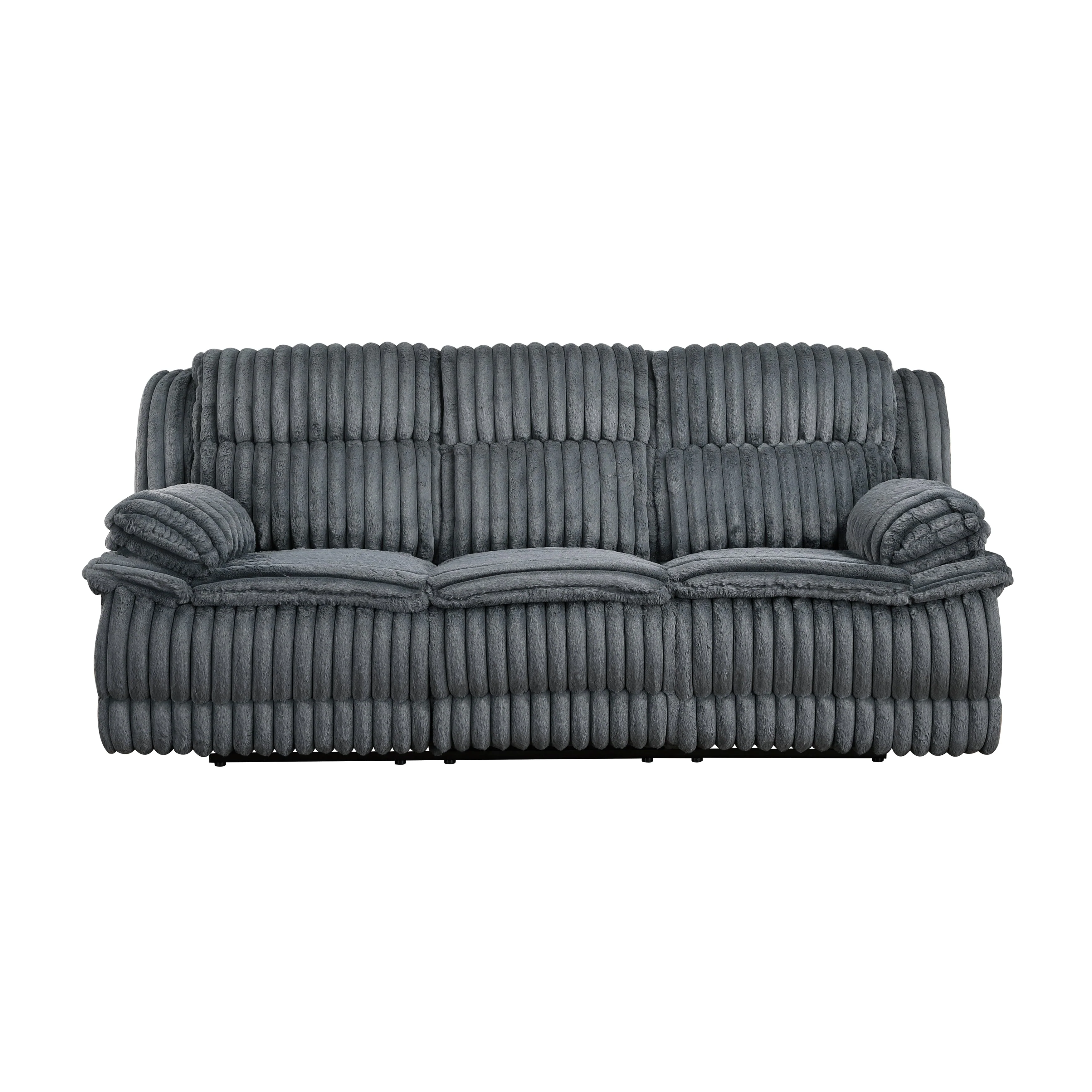 Goodland Dark Gray Double Reclining Living Room Set - Image 3