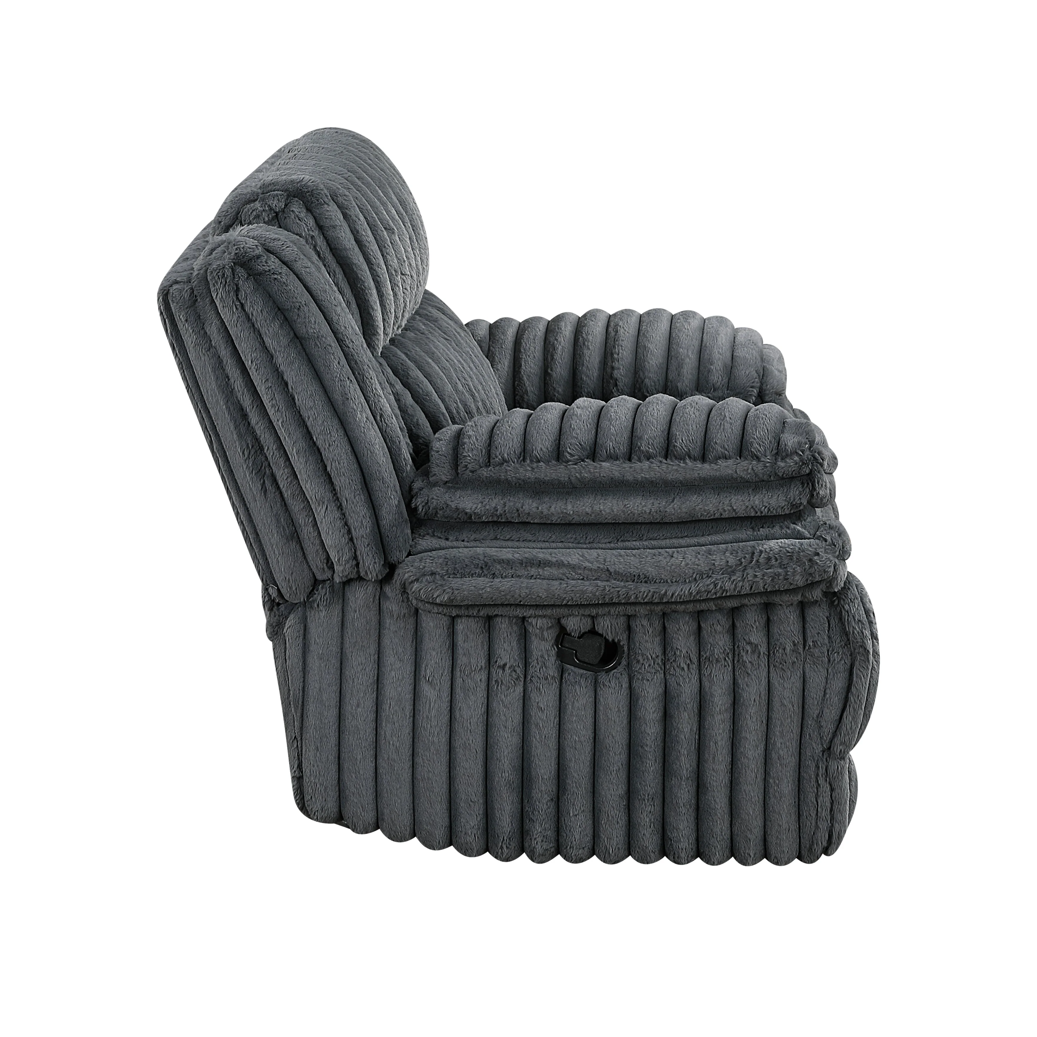 Goodland Dark Gray Glider Reclining Chair - Image 4