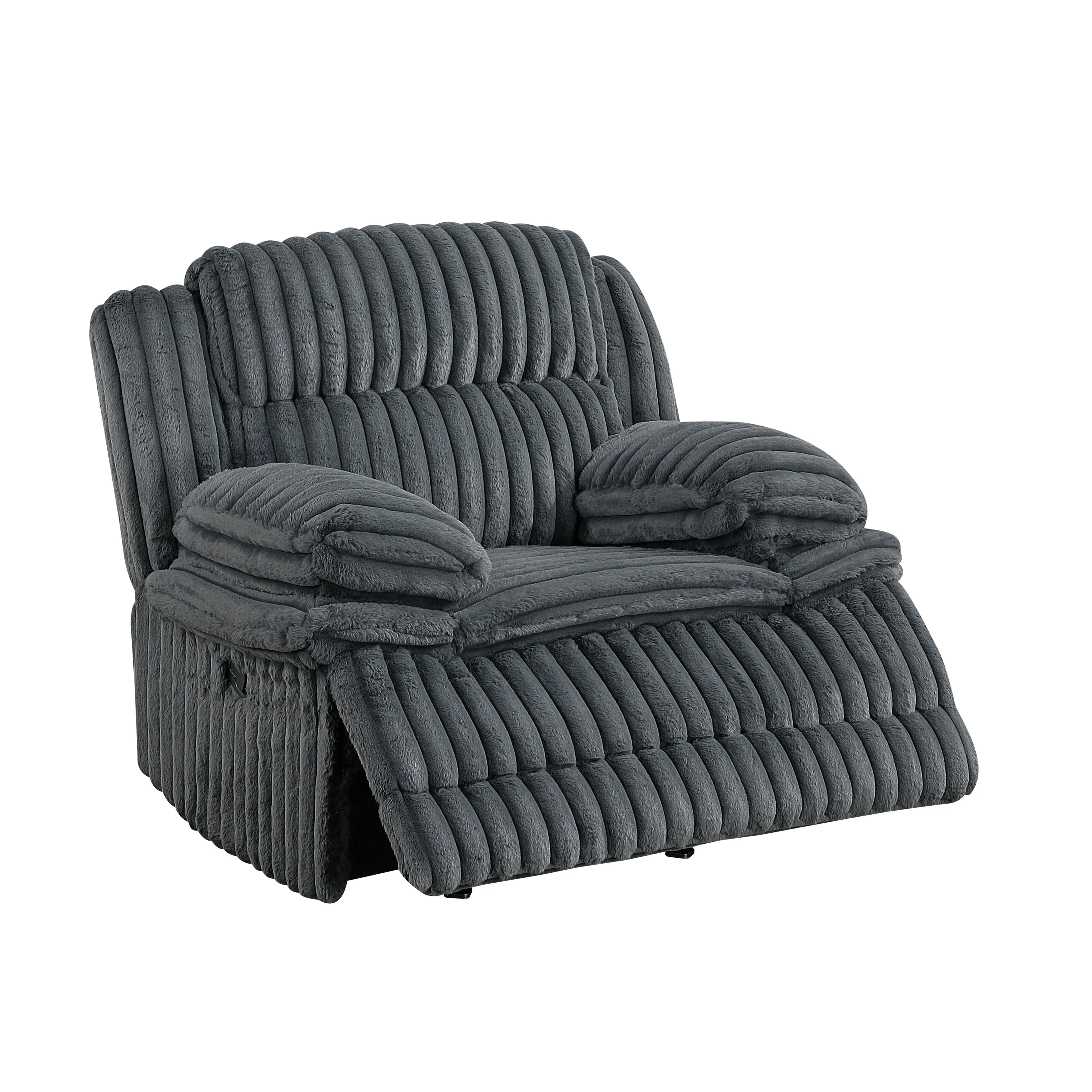 Goodland Dark Gray Glider Reclining Chair - Image 7