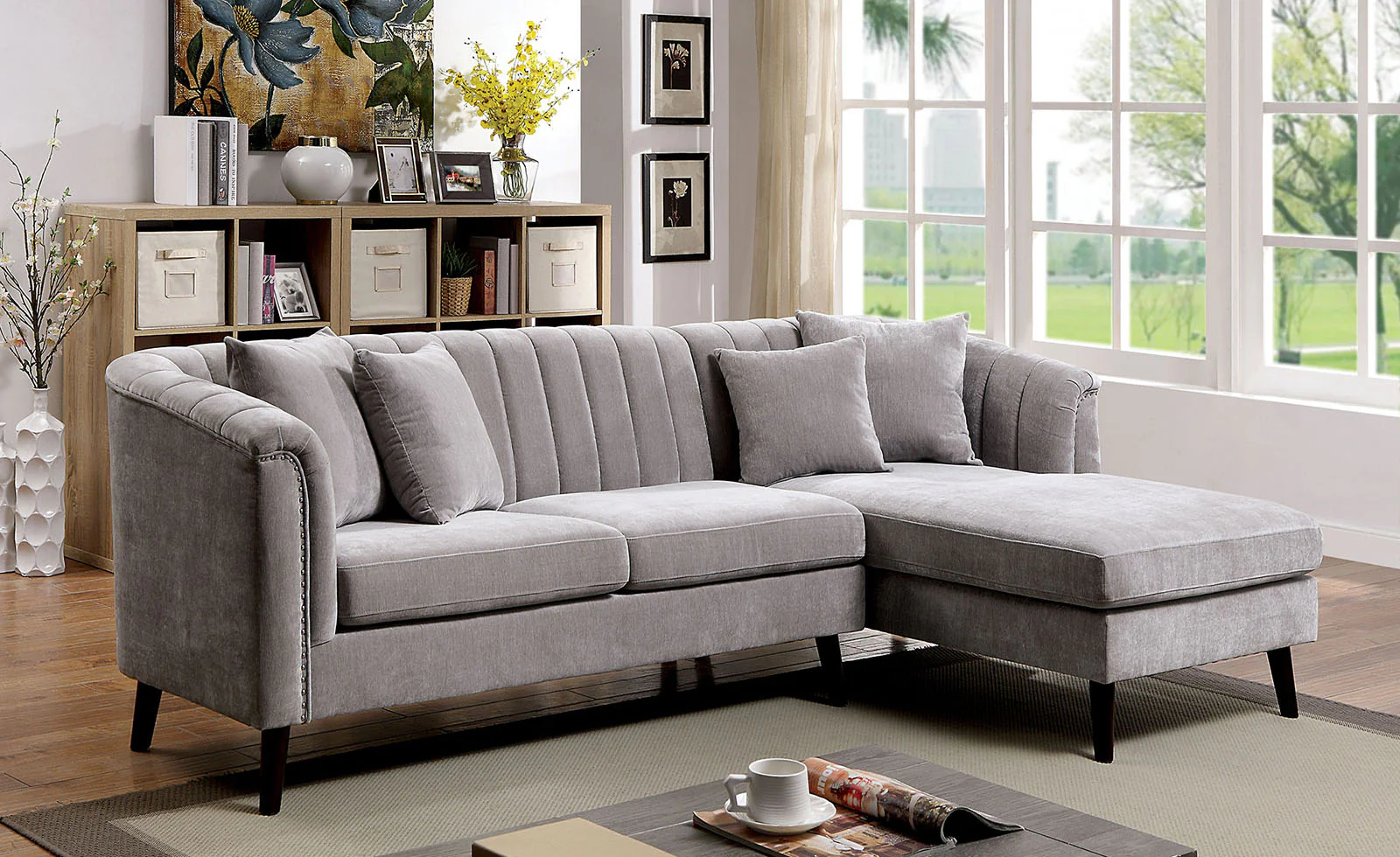 Goodwick Sectional In Light Gray