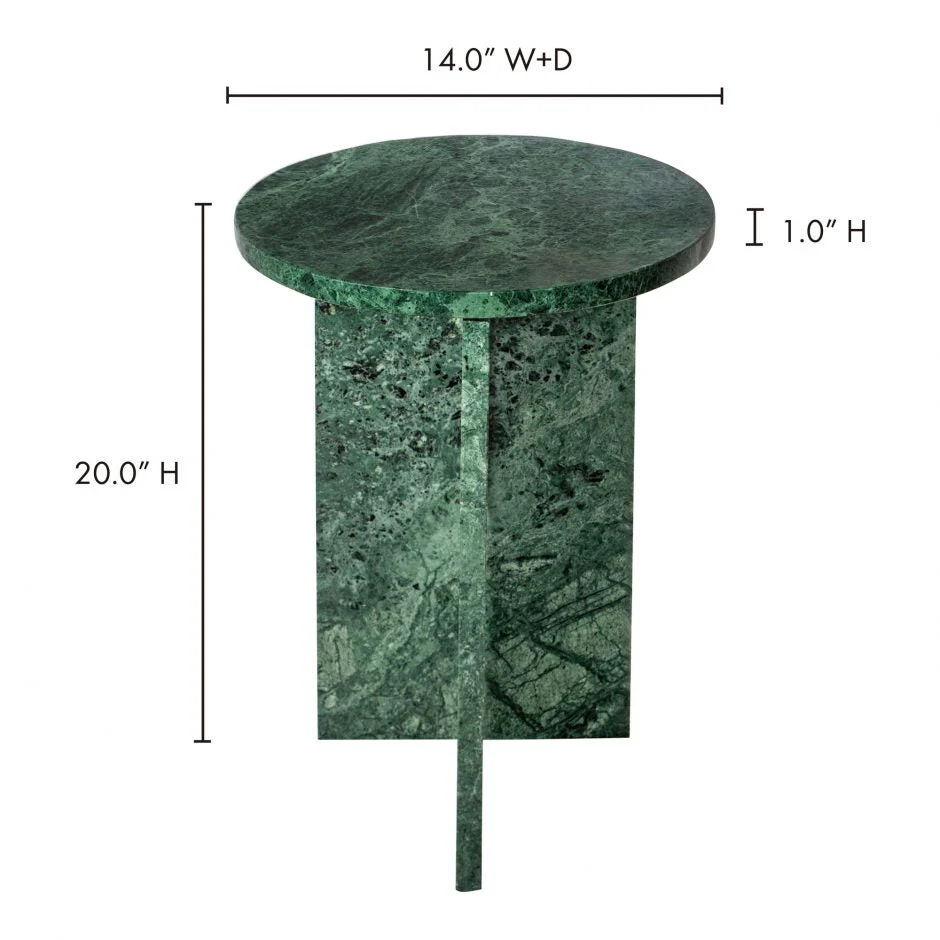 Grace Accent Table Green Marble - Image 8