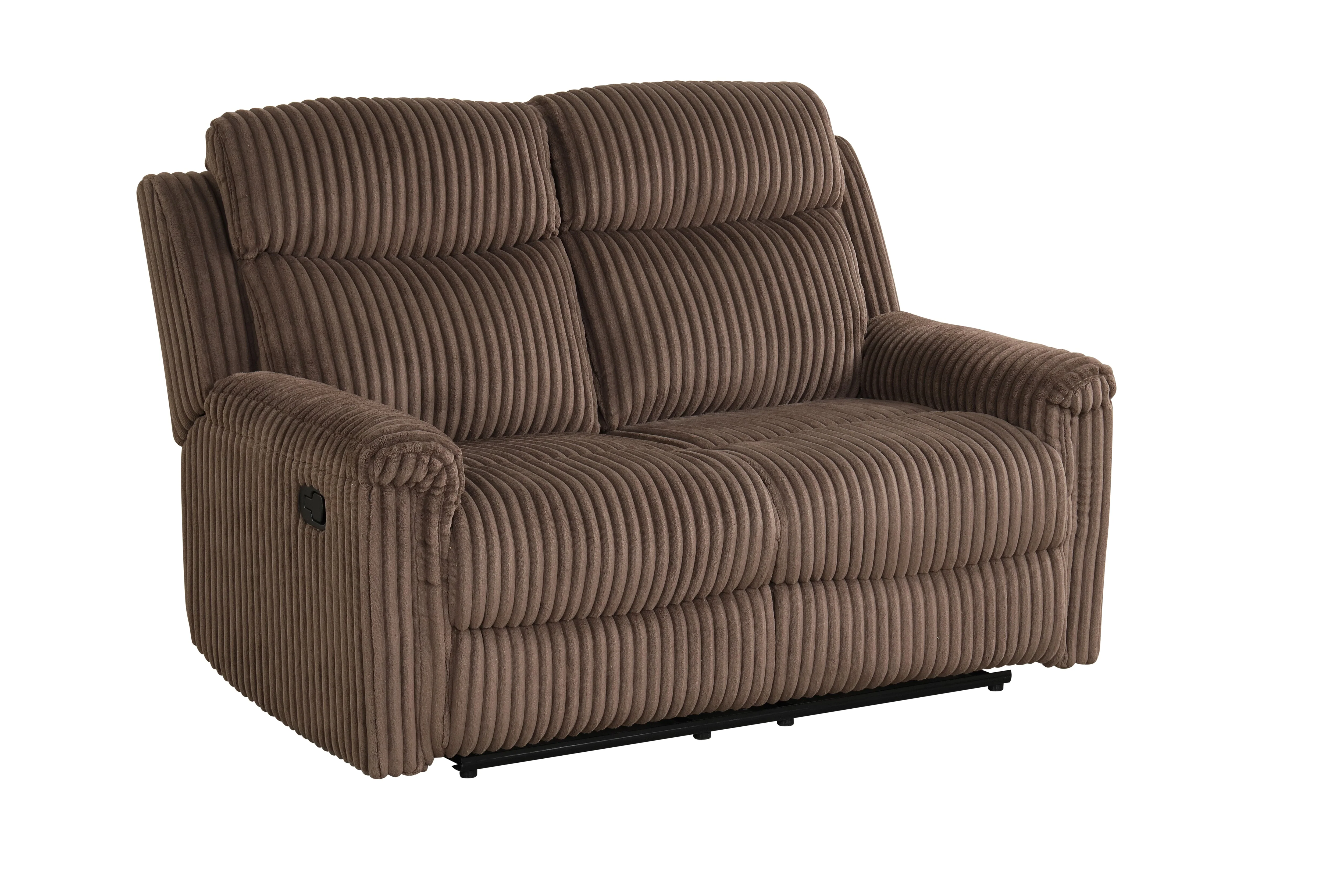 Grace Brown Corduroy 3-Piece Reclining Set - Image 4